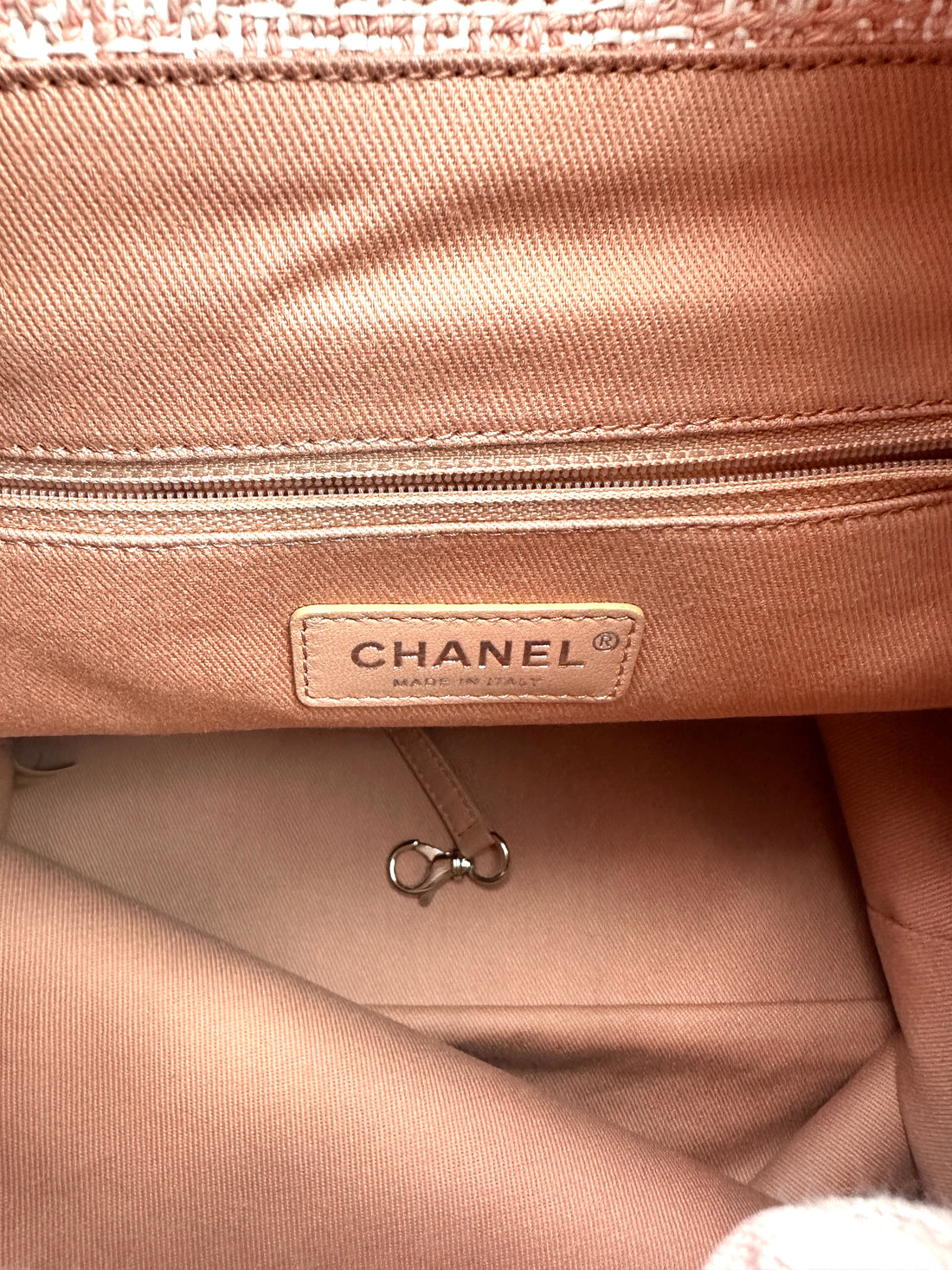 Chanel Tweed Deauville Backpack Pink