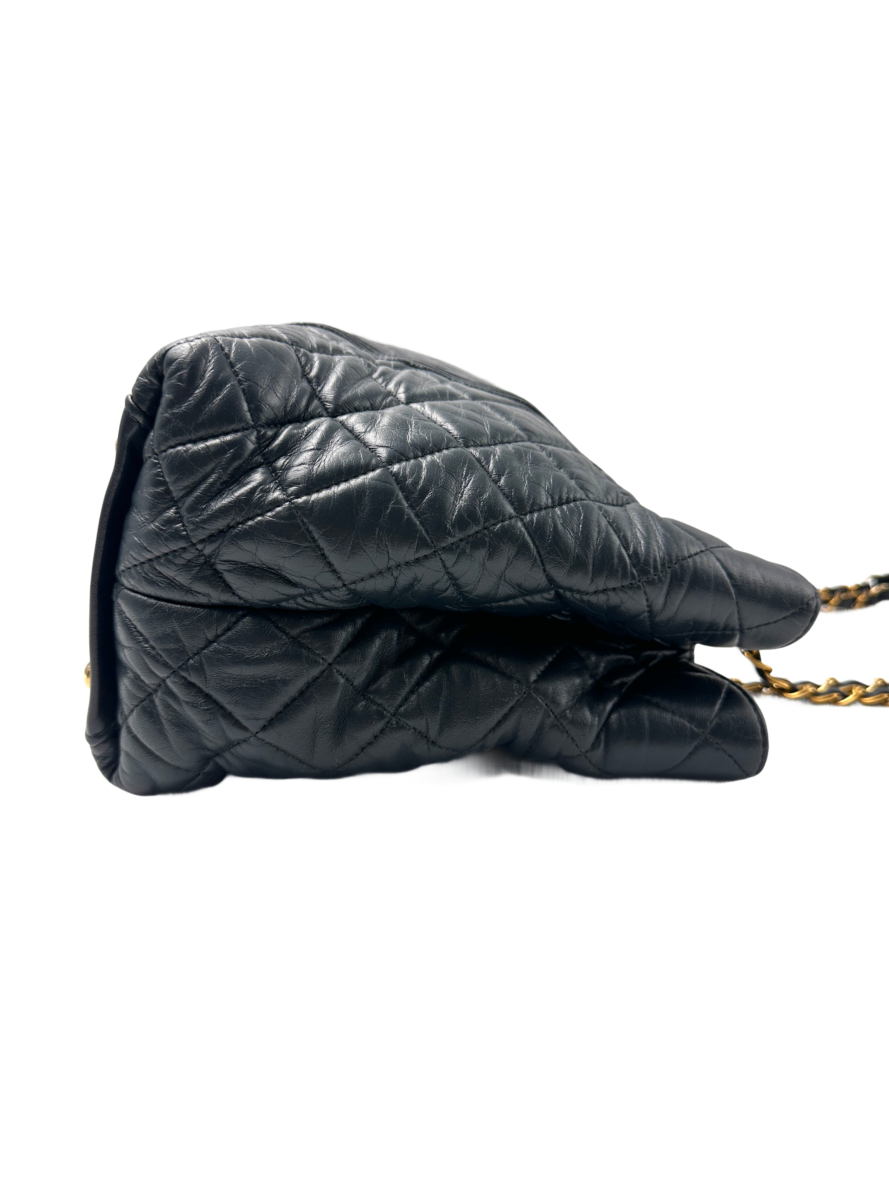 Chanel Vintage Lambskin Pin Tuck Tote bag