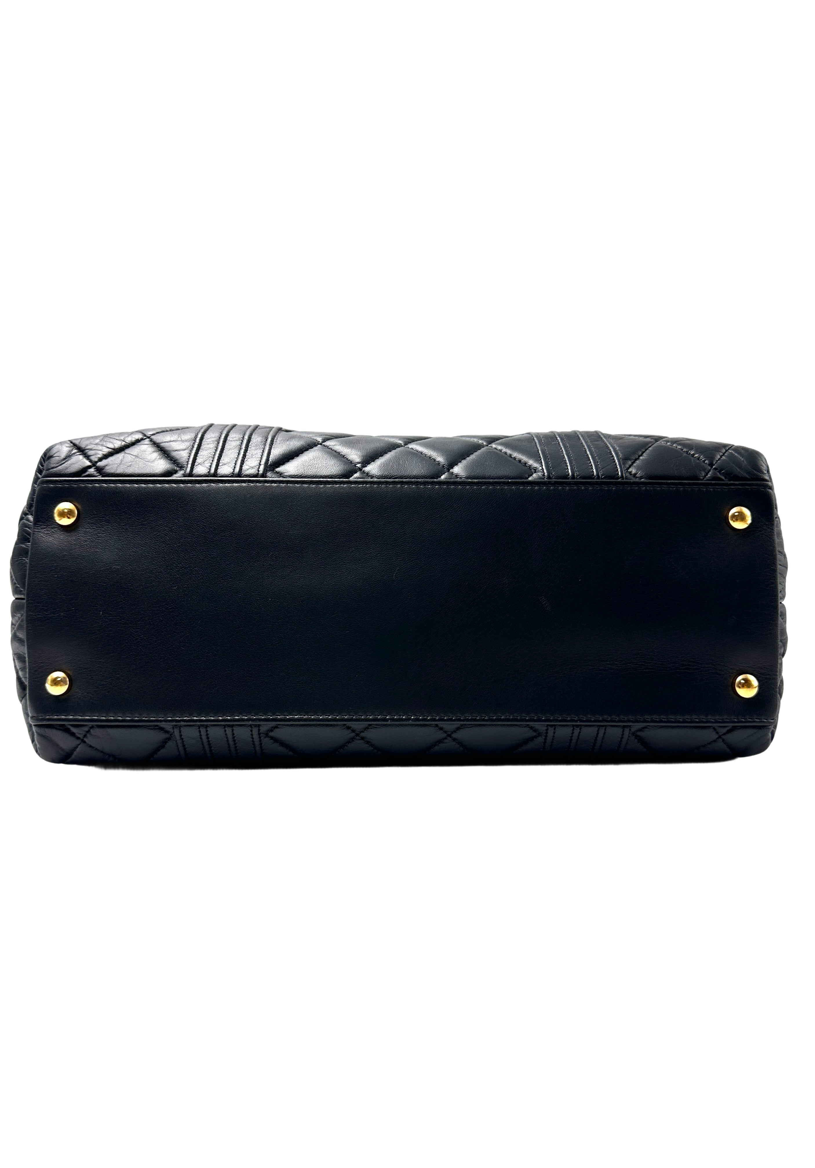 Chanel Vintage Lambskin Pin Tuck Tote bag