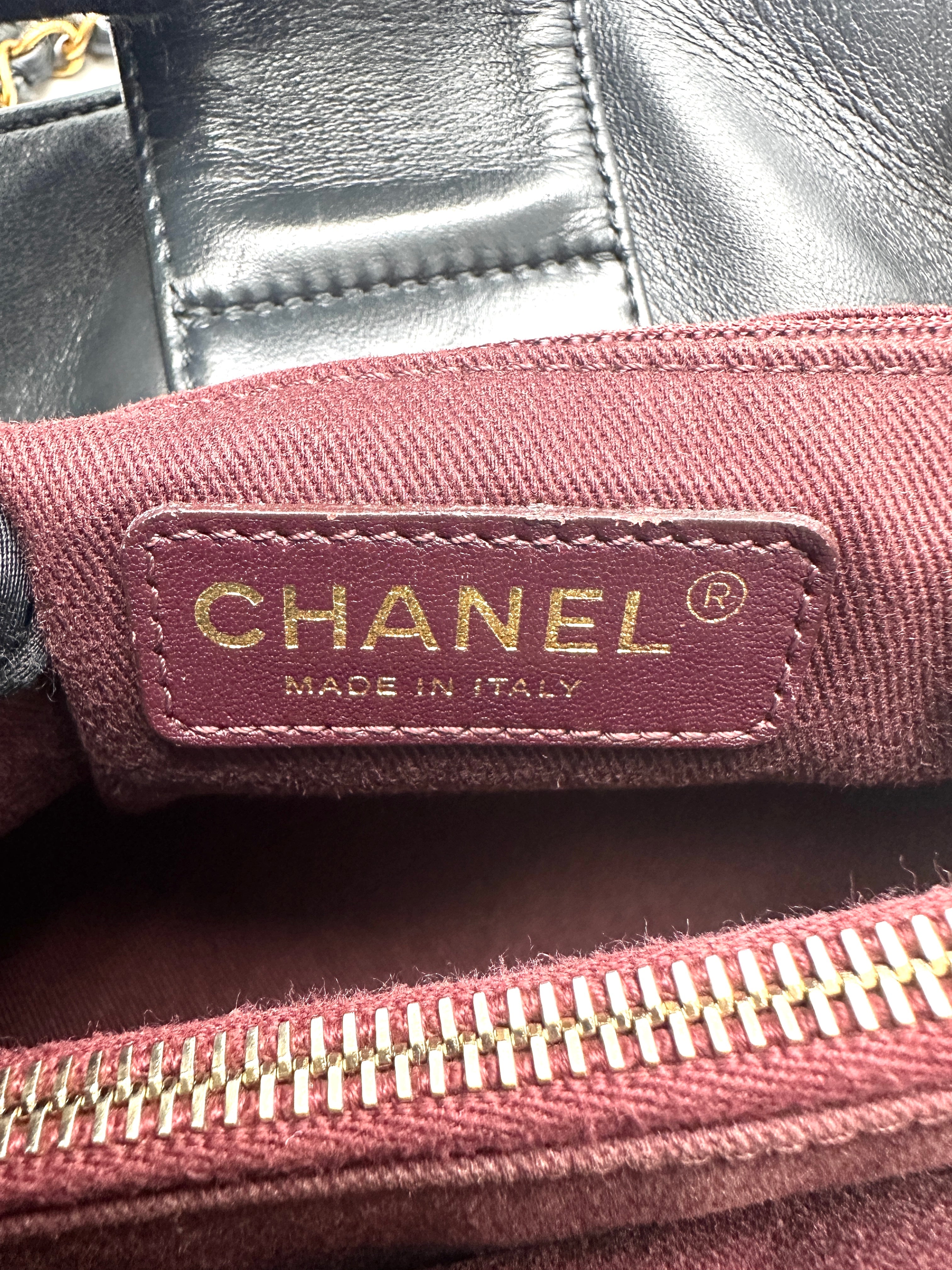 Chanel Vintage Lambskin Pin Tuck Tote bag