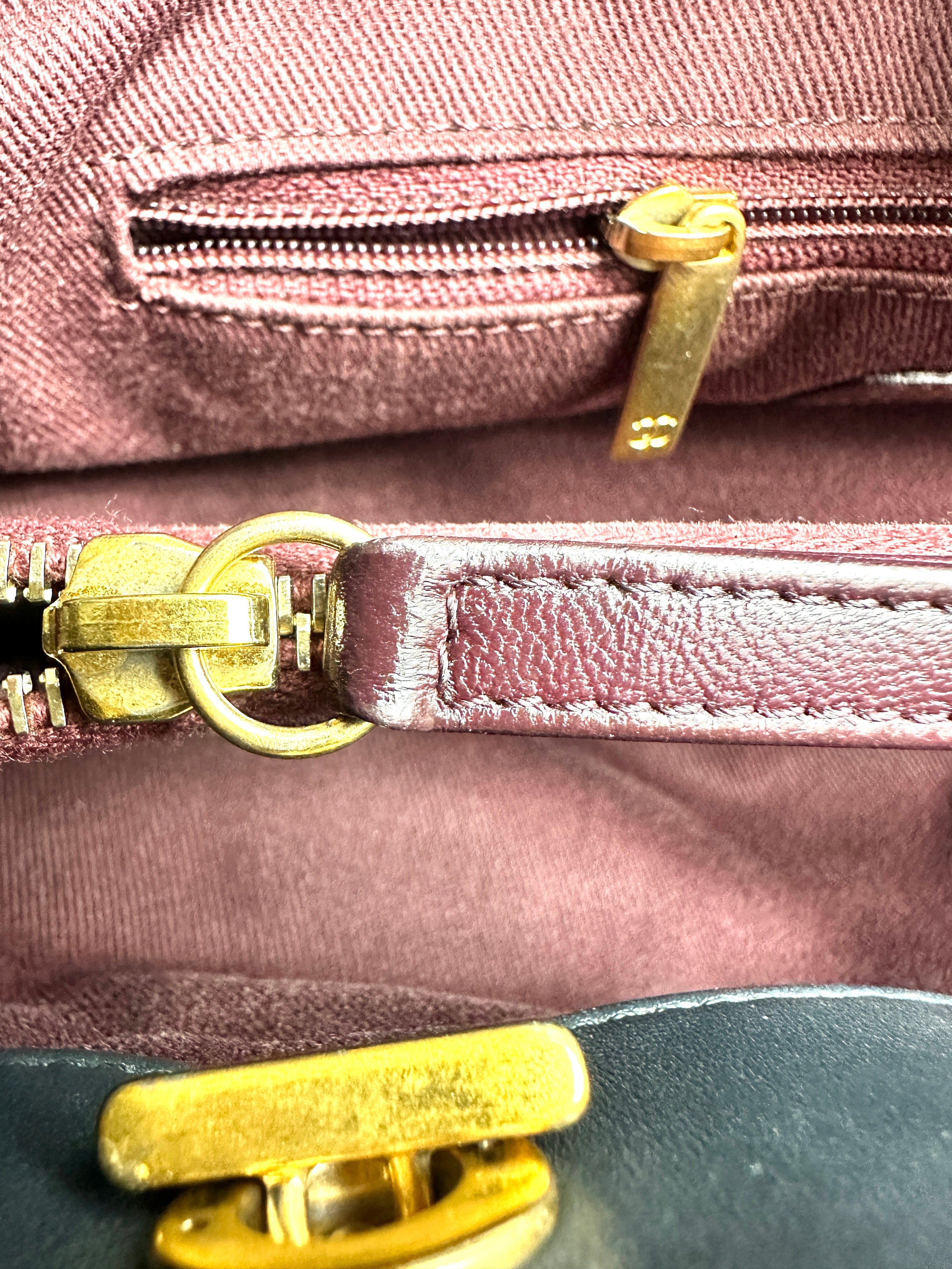 Chanel Vintage Lambskin Pin Tuck Tote bag