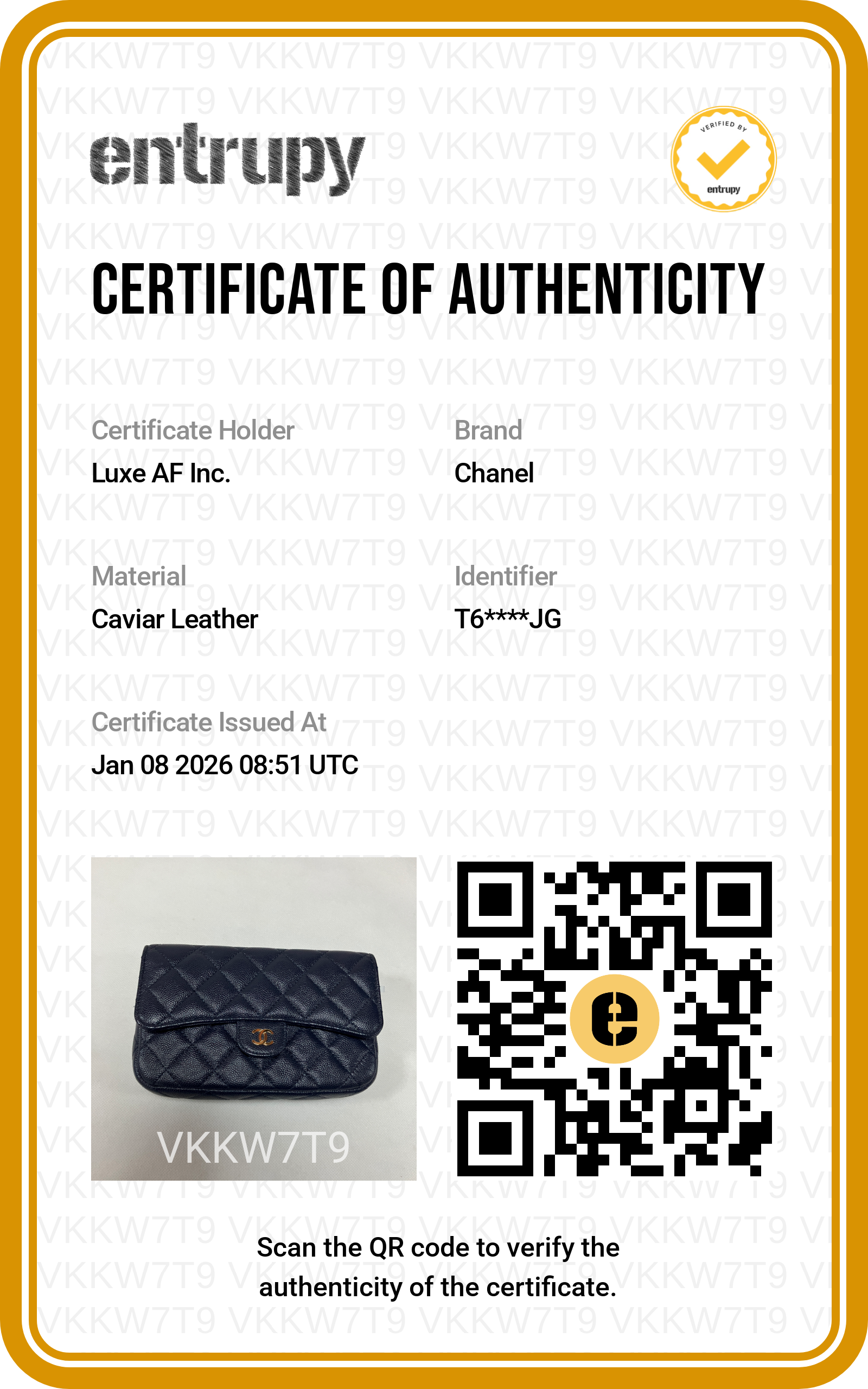 Chanel Caviar Quilted Flap Phone Holder with Chain