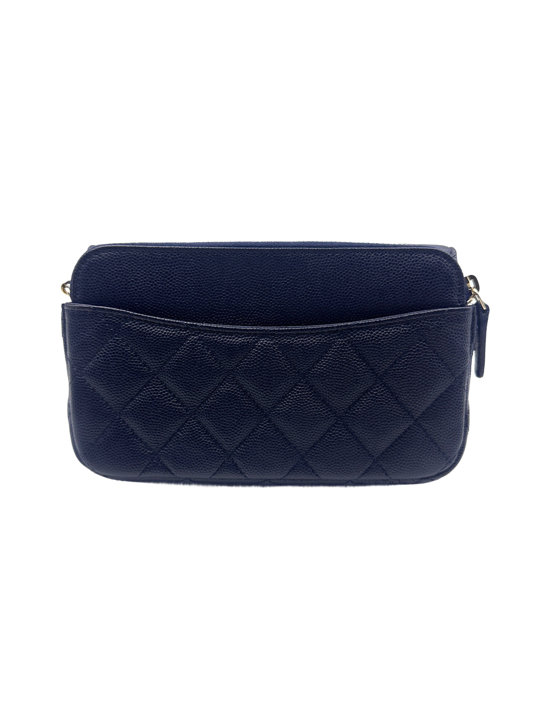 Chanel Caviar Quilted Flap Phone Holder with Chain