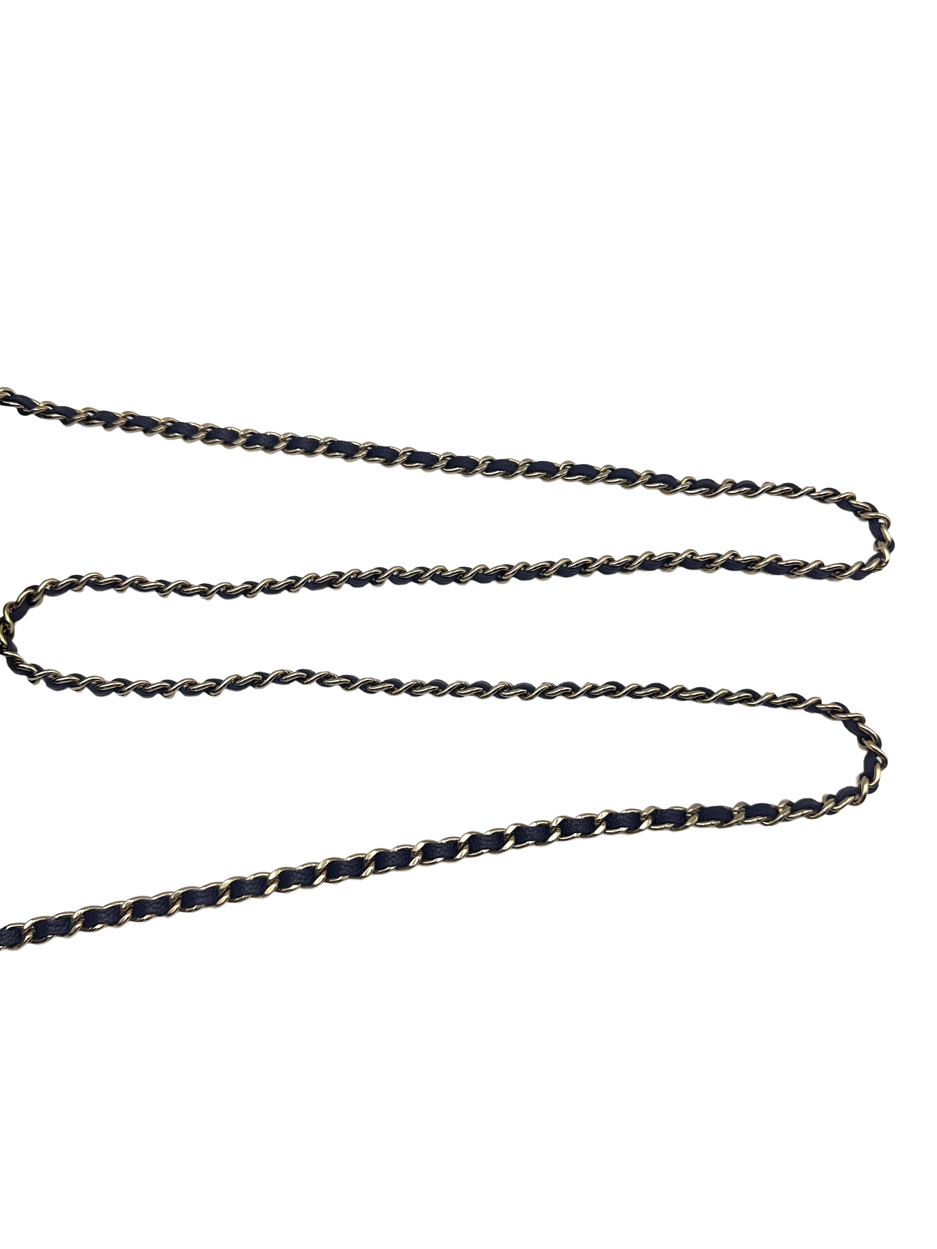 Chanel Caviar Quilted Flap Phone Holder with Chain