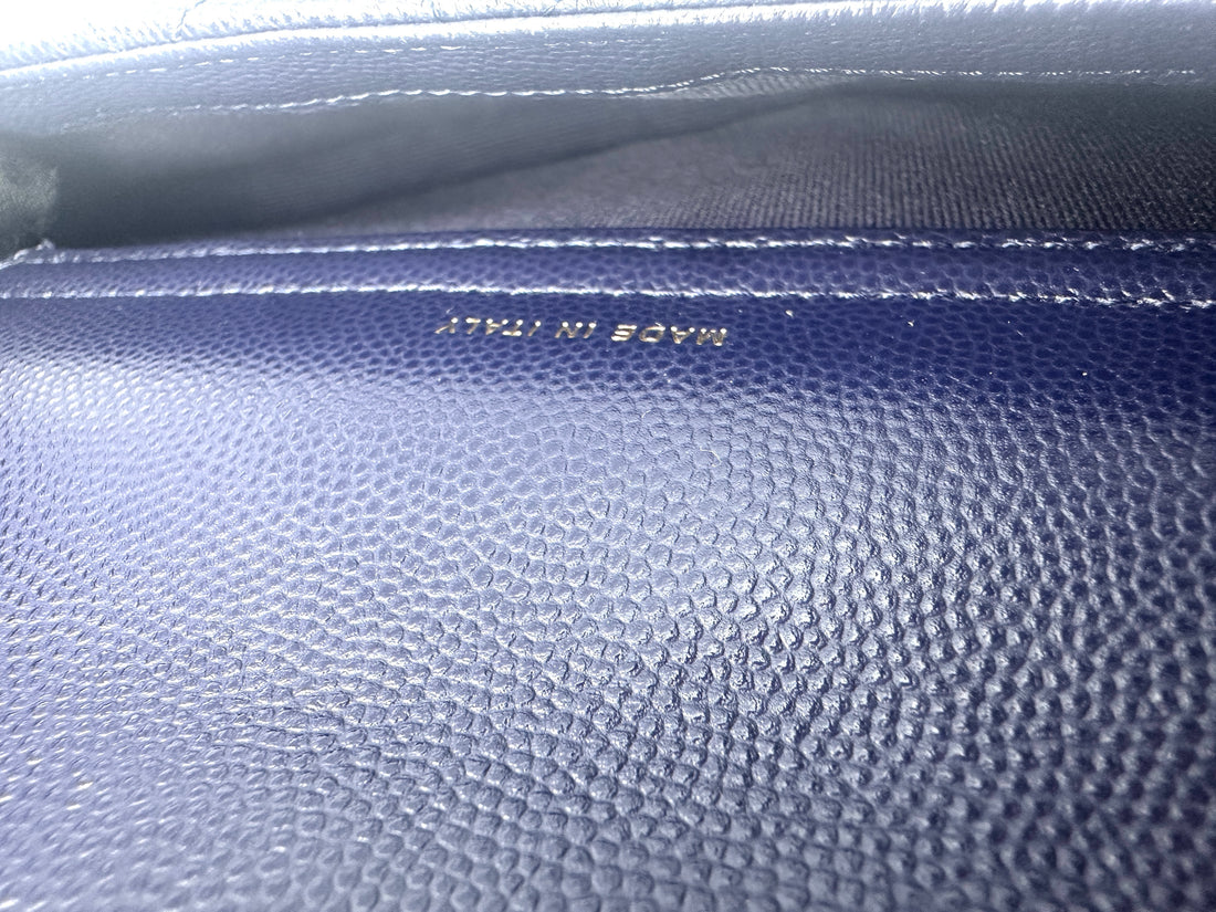 Chanel Caviar Quilted Flap Phone Holder with Chain