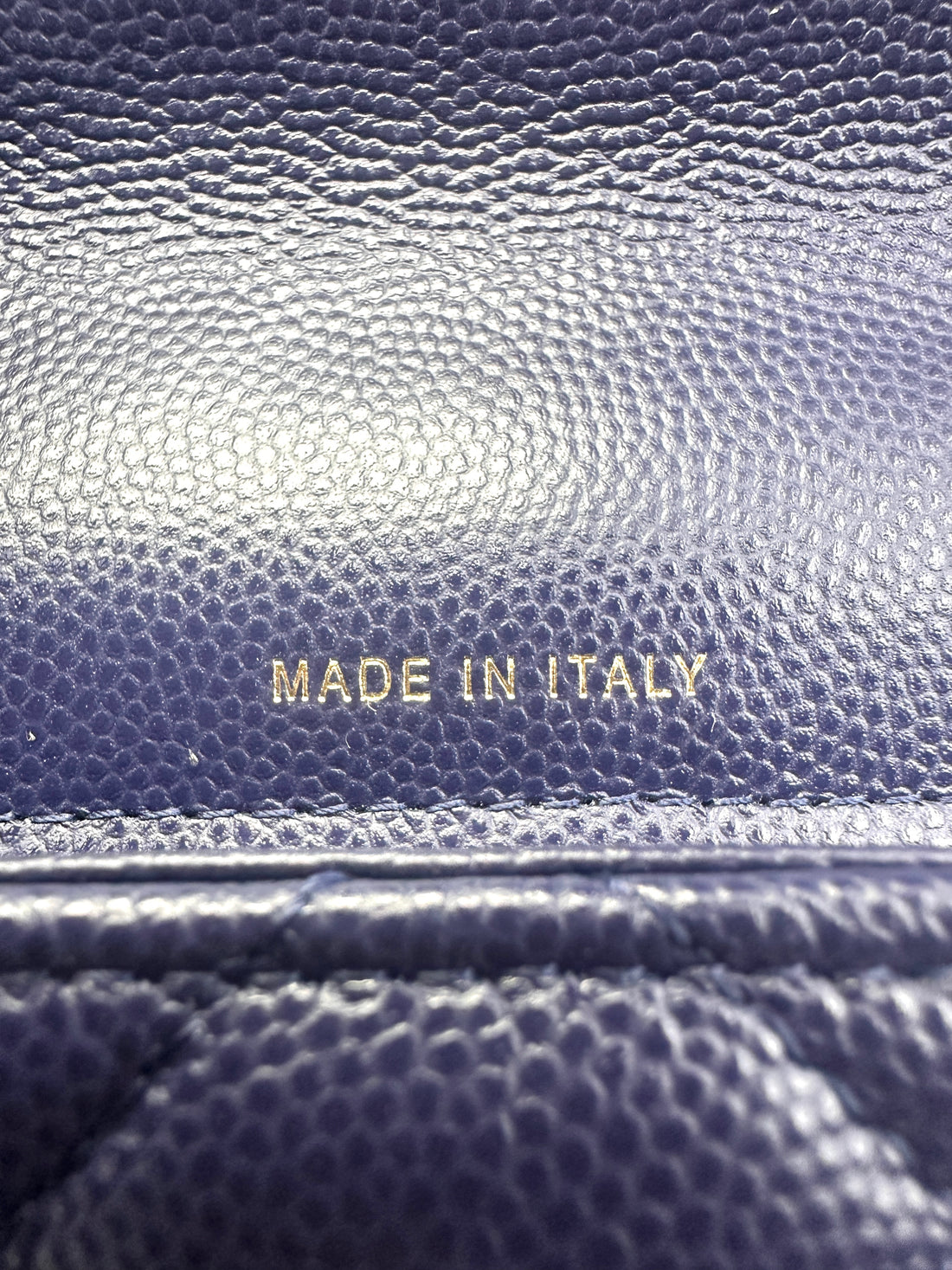 Chanel Caviar Quilted Flap Phone Holder with Chain