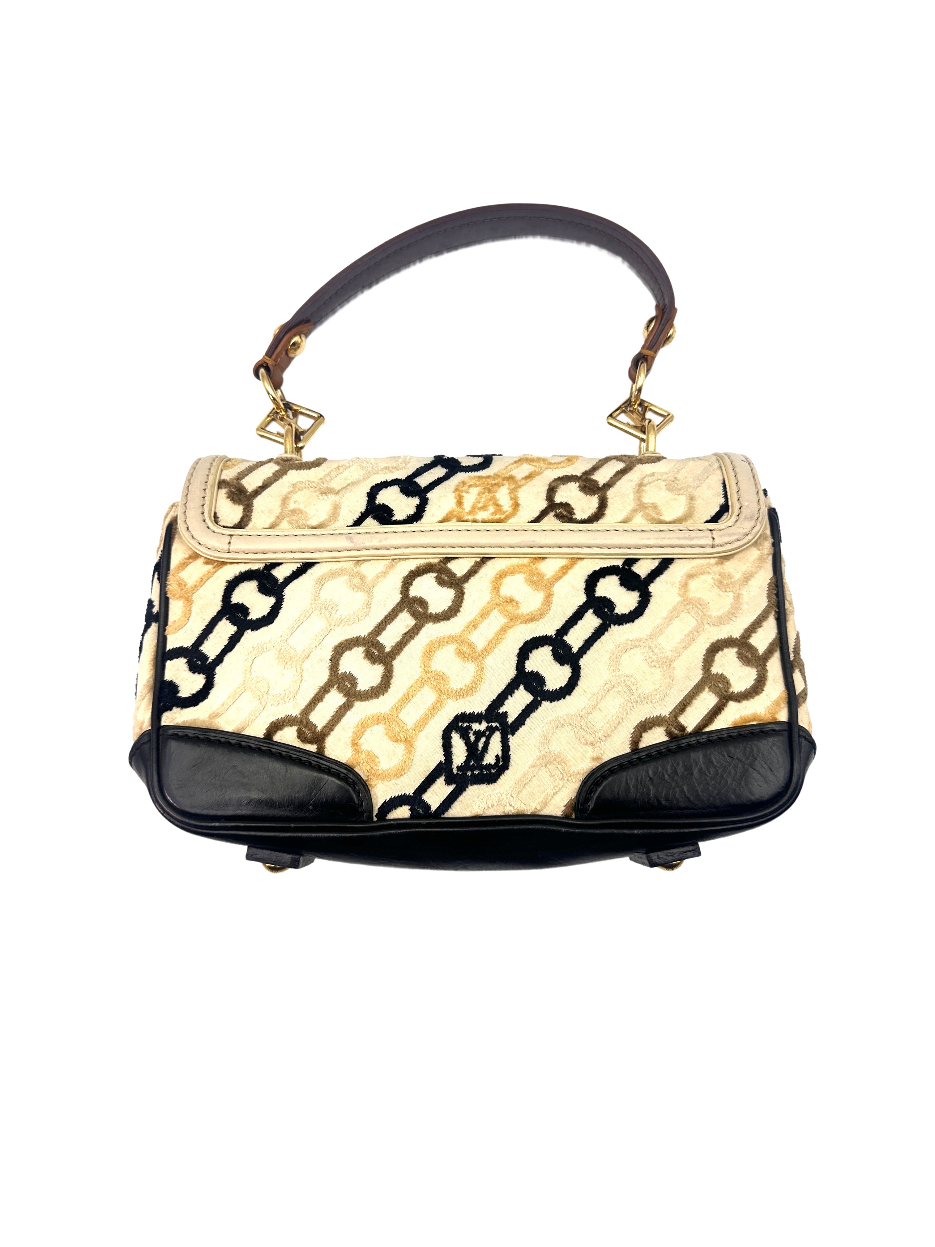 Louis Vuitton Monogram Charms Velvet Chains Pochette Rabat Bag