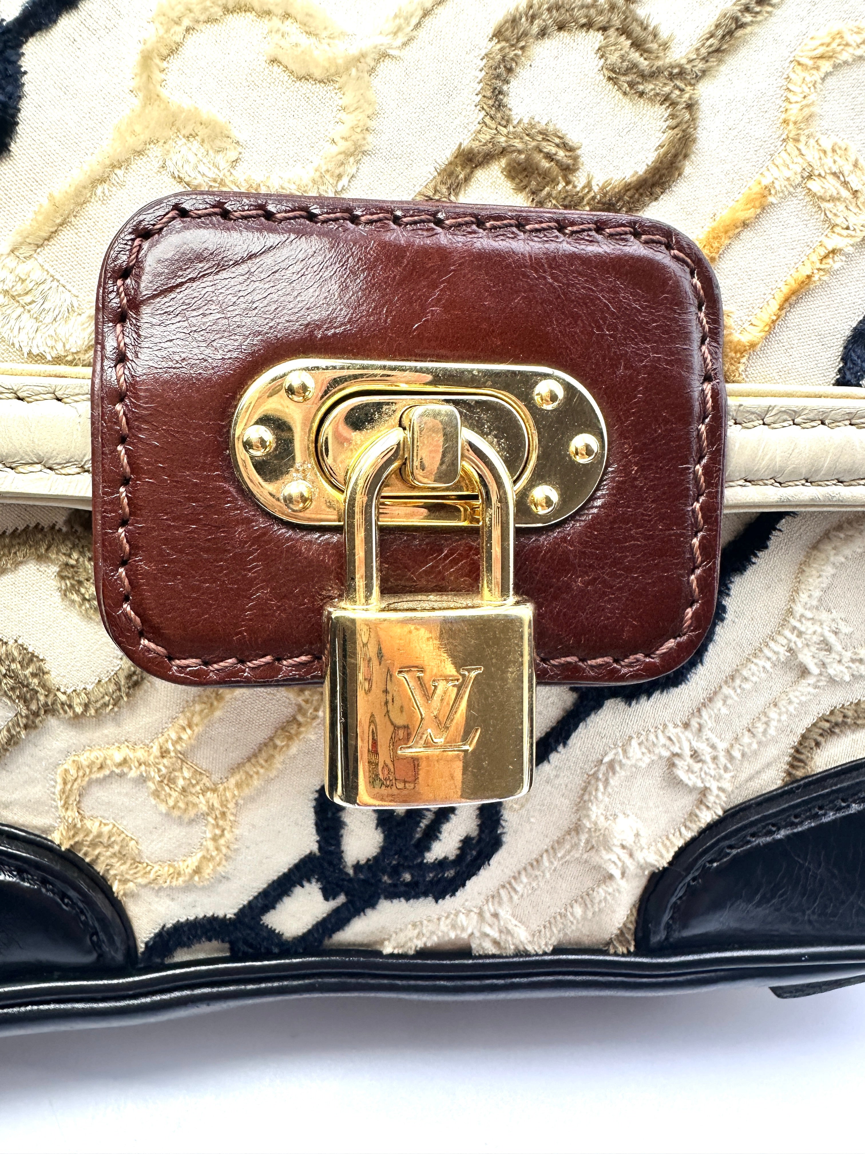 Louis Vuitton Monogram Charms Velvet Chains Pochette Rabat Bag