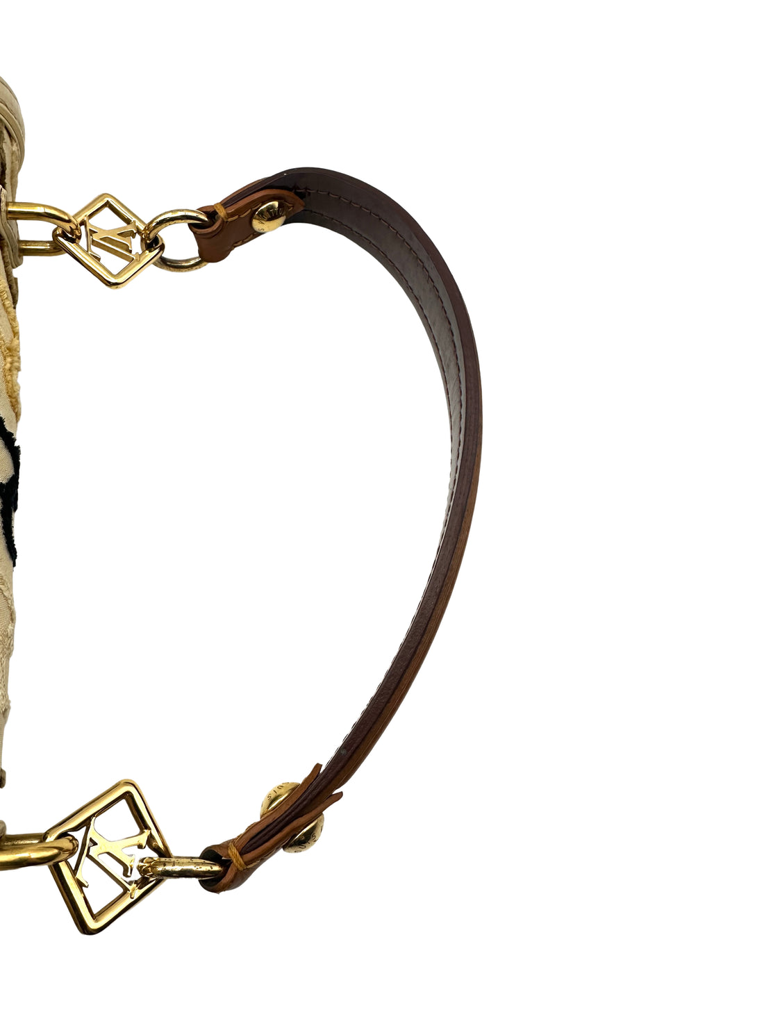 Louis Vuitton Monogram Charms Velvet Chains Pochette Rabat Bag