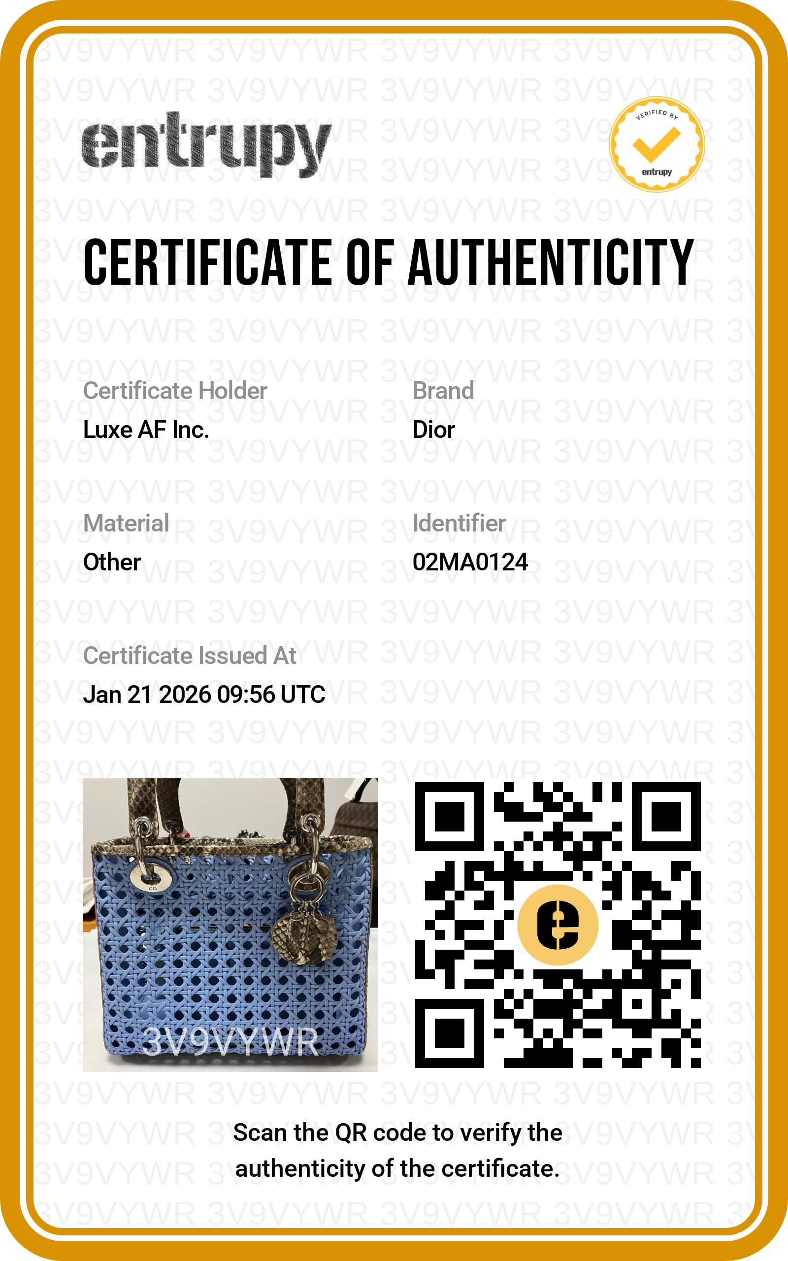 Christian Dior Blue Cannage Leather Handle Bag with Pouch