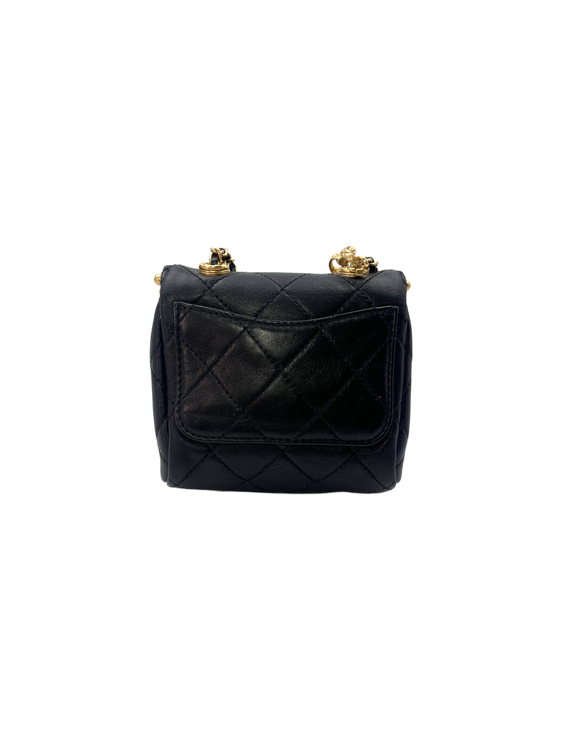 Chanel Black Quilted Leather WIth Kiss Lock My Crush Chain Shoulder Bag