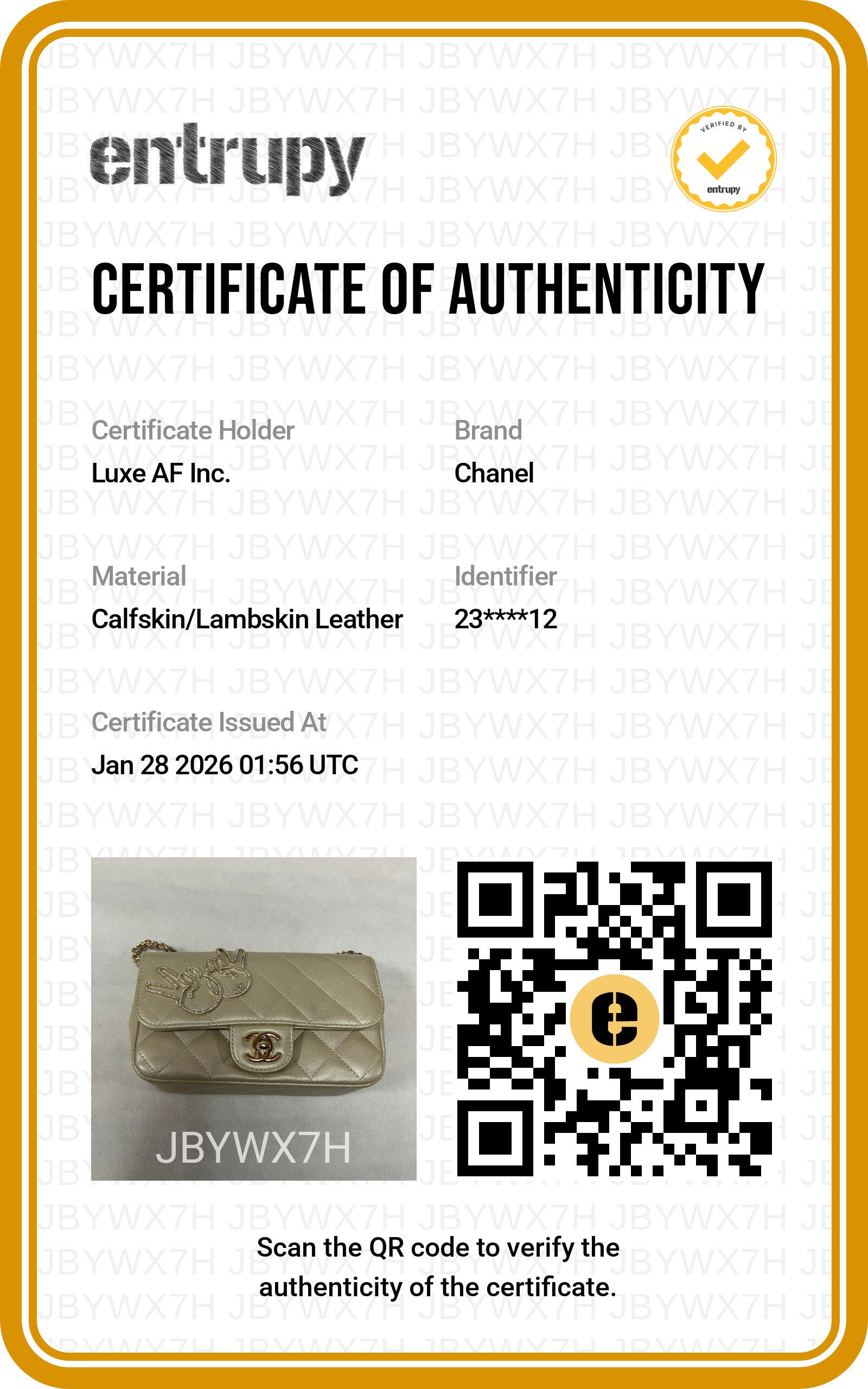 Chanel V For Victory Champagne Mini Flap Crossbody Bag Gold