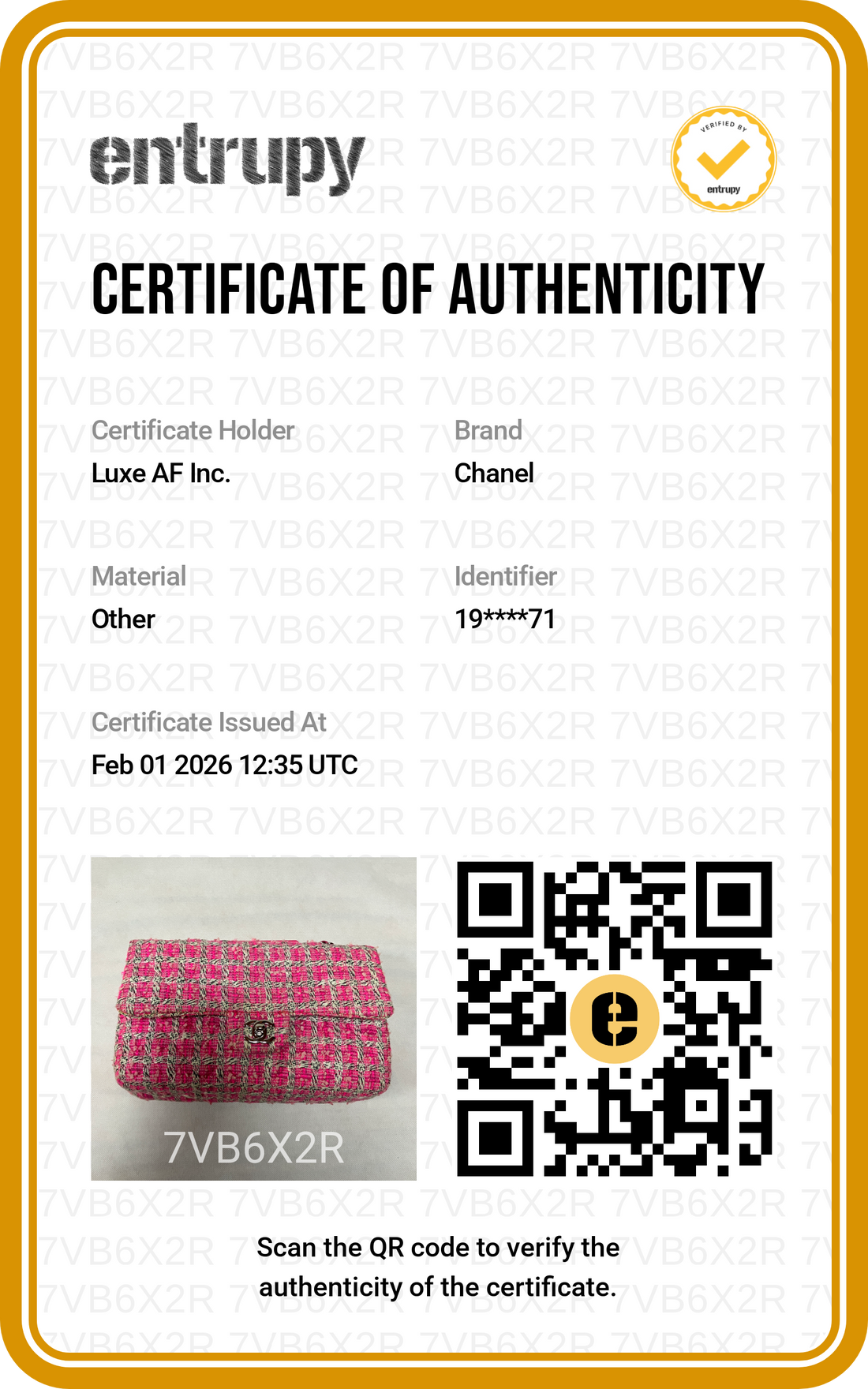 Chanel Classic Flap Pink Tweed Medium Double Flap