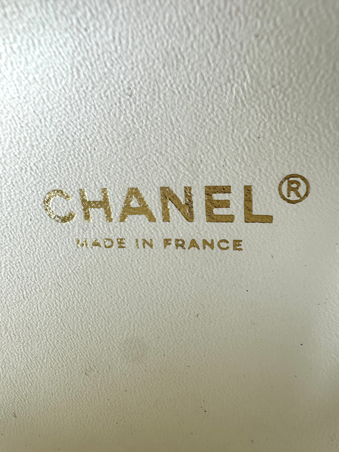 Chanel White Caviar Calfskin Leather Round Clutch With Gold Hardware