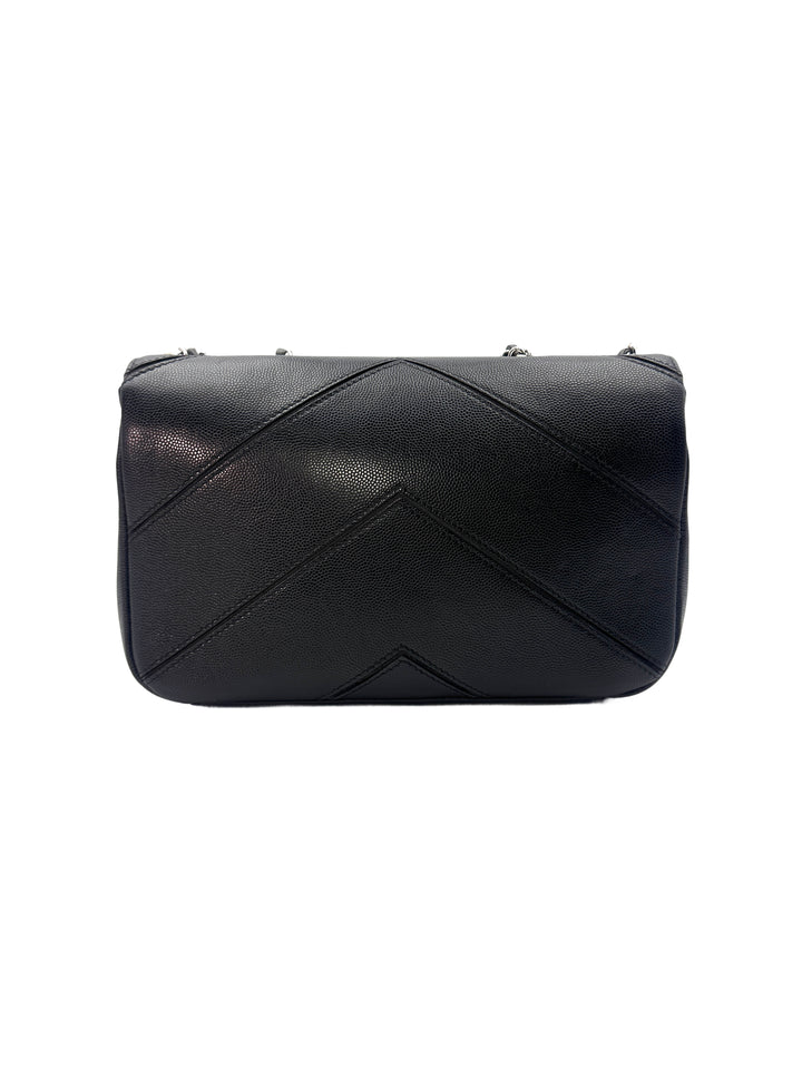 Chanel Cuba Collection Black Macro Chevron Quilted Leather Chain Flap Bag