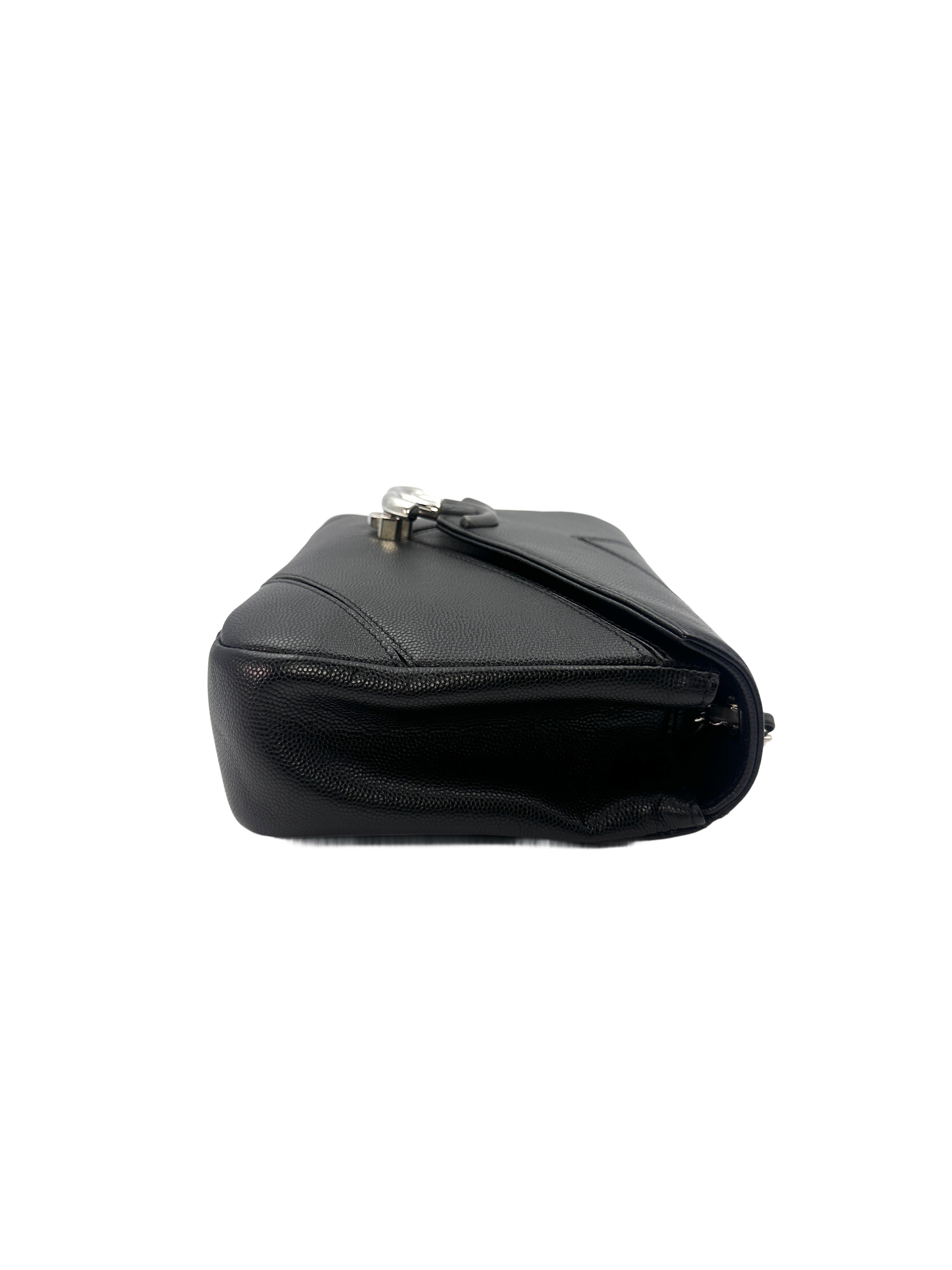Chanel Cuba Collection Black Macro Chevron Quilted Leather Chain Flap Bag
