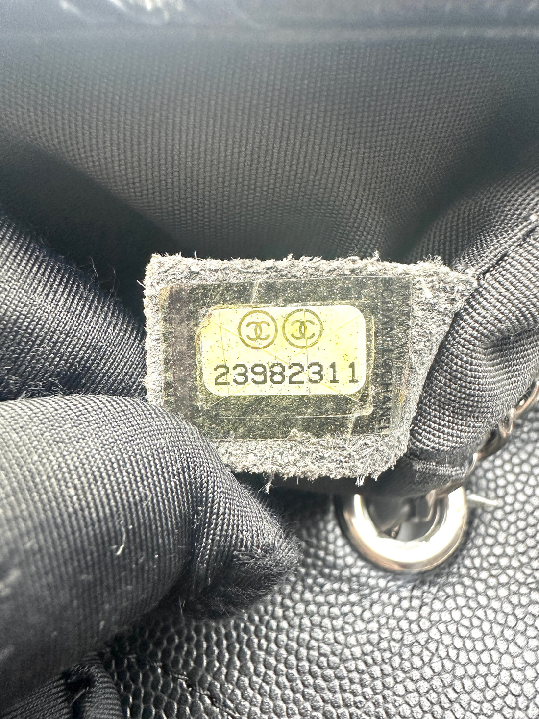 Chanel Cuba Collection Black Macro Chevron Quilted Leather Chain Flap Bag