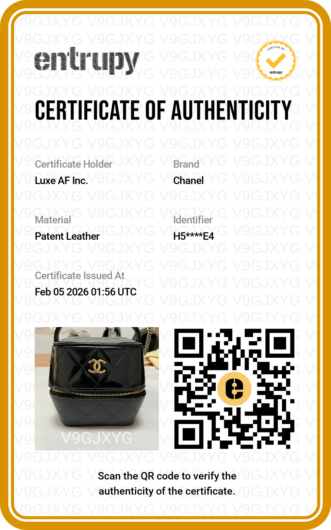 Chanel 25A Metiers d'Art Handle Vanity Case