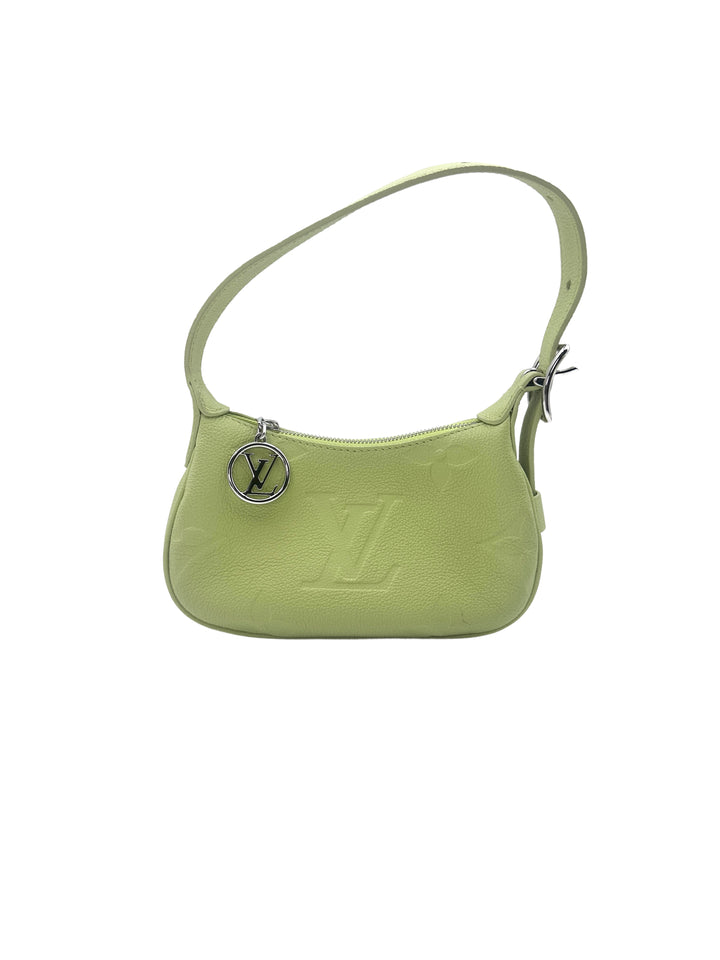 Louis Vuitton Mini Moon Vert Noto Monogram Empreinte Leather Handle Bag