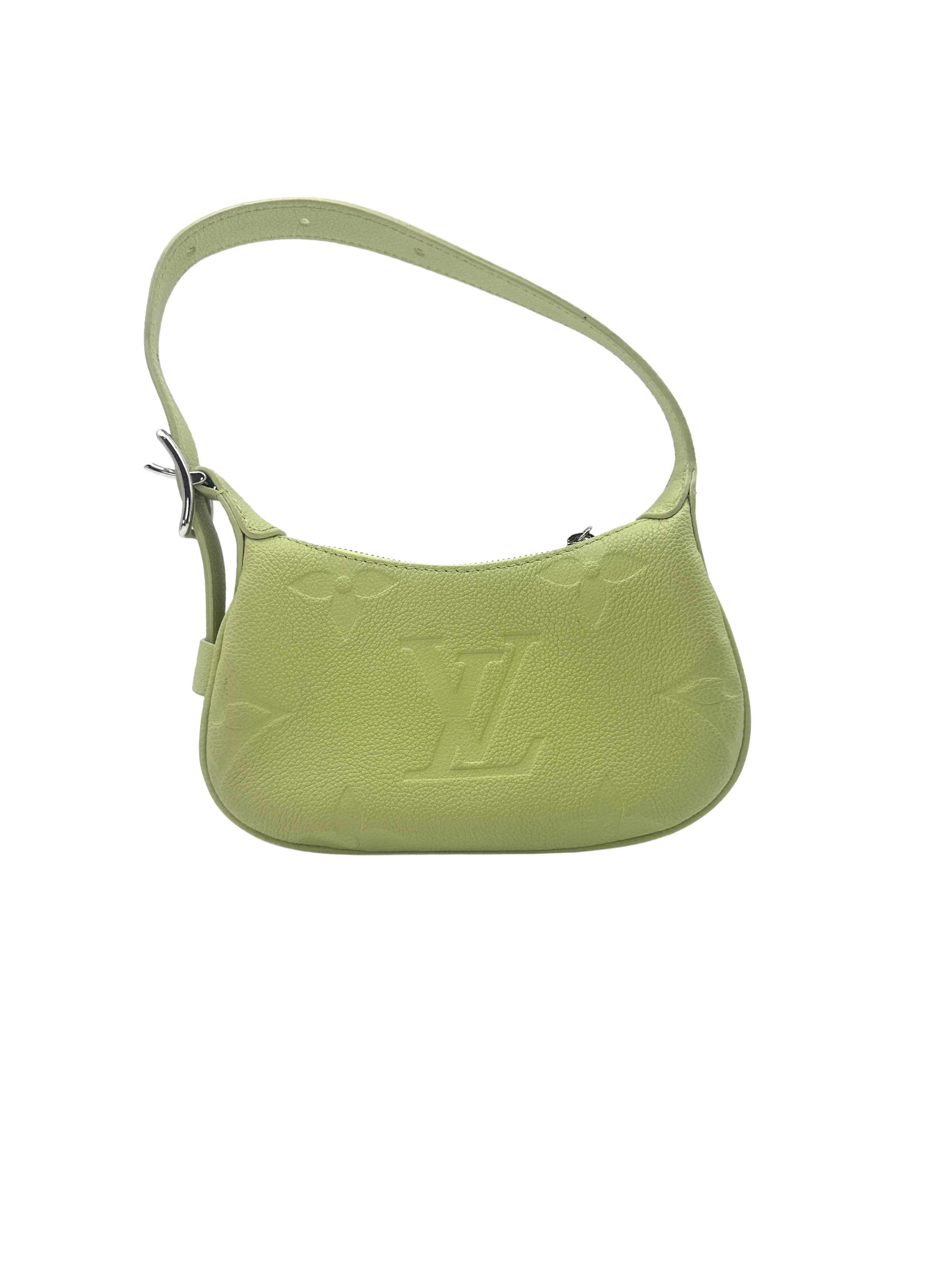 Louis Vuitton Mini Moon Vert Noto Monogram Empreinte Leather Handle Bag