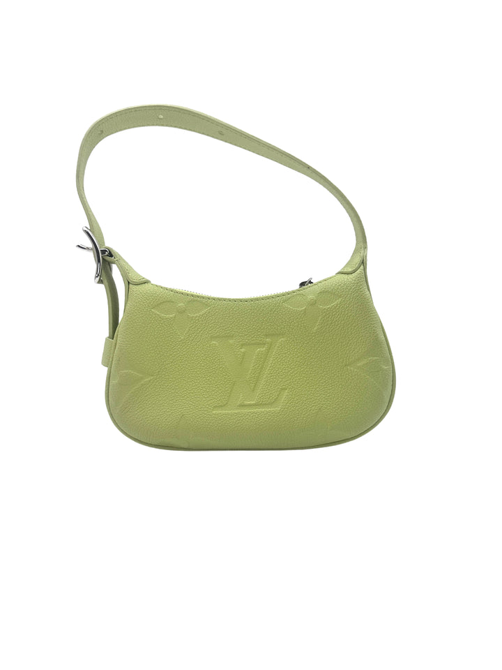 Louis Vuitton Mini Moon Vert Noto Monogram Empreinte Leather Handle Bag