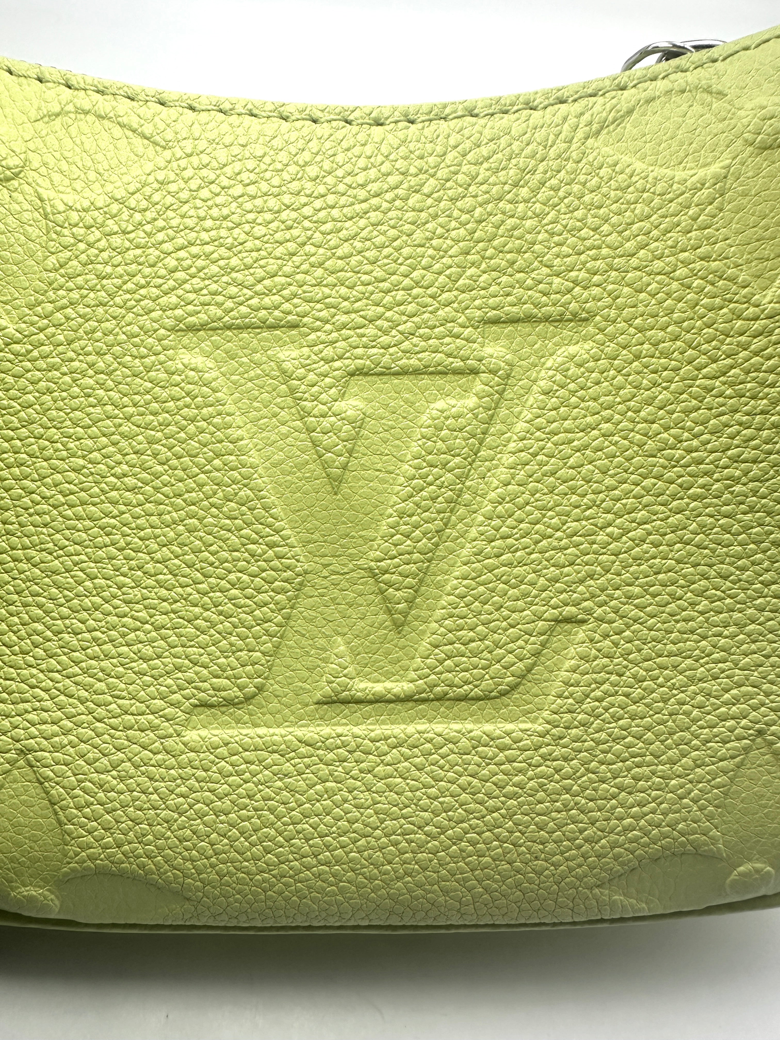 Louis Vuitton Mini Moon Vert Noto Monogram Empreinte Leather Handle Bag