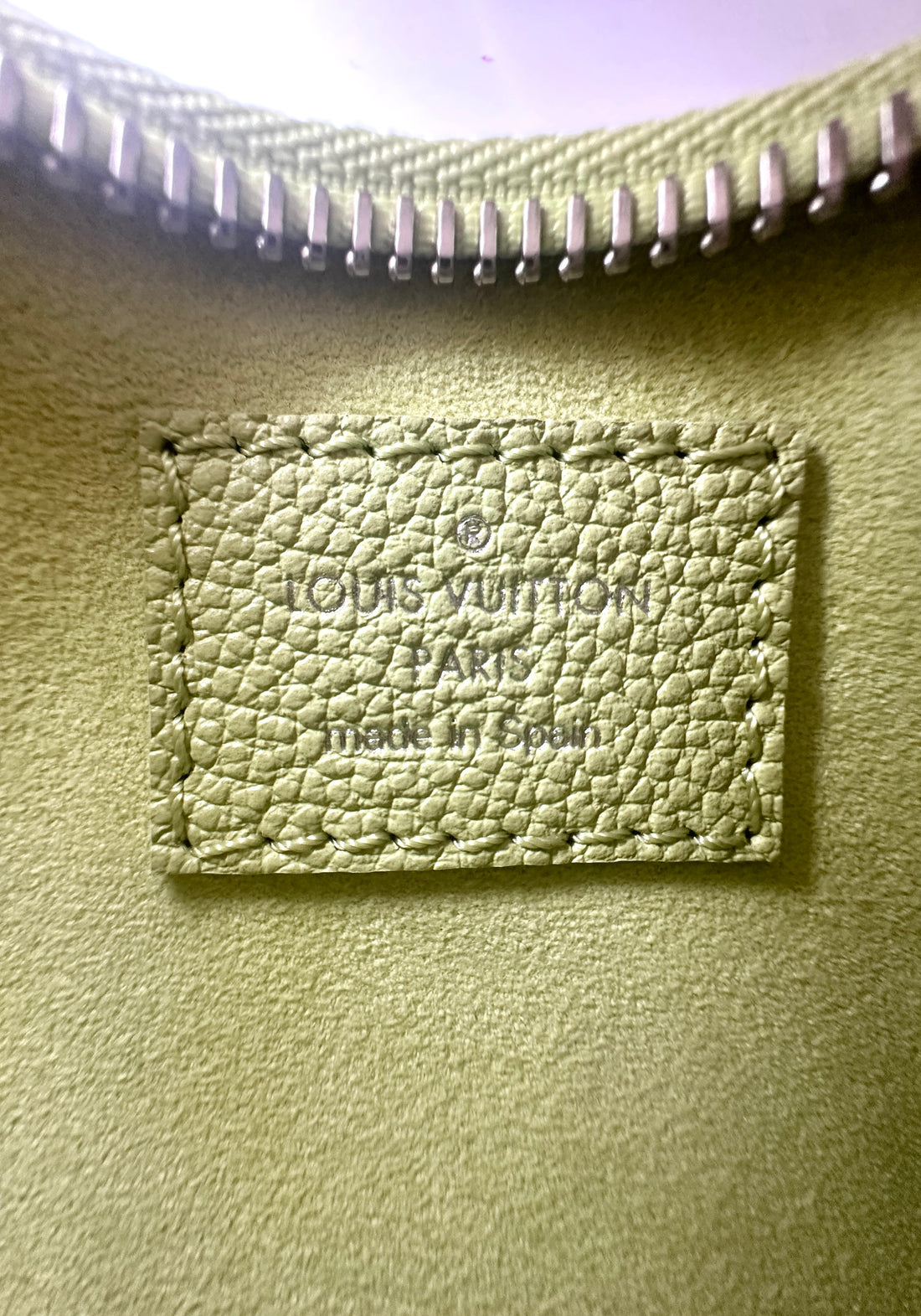 Louis Vuitton Mini Moon Vert Noto Monogram Empreinte Leather Handle Bag