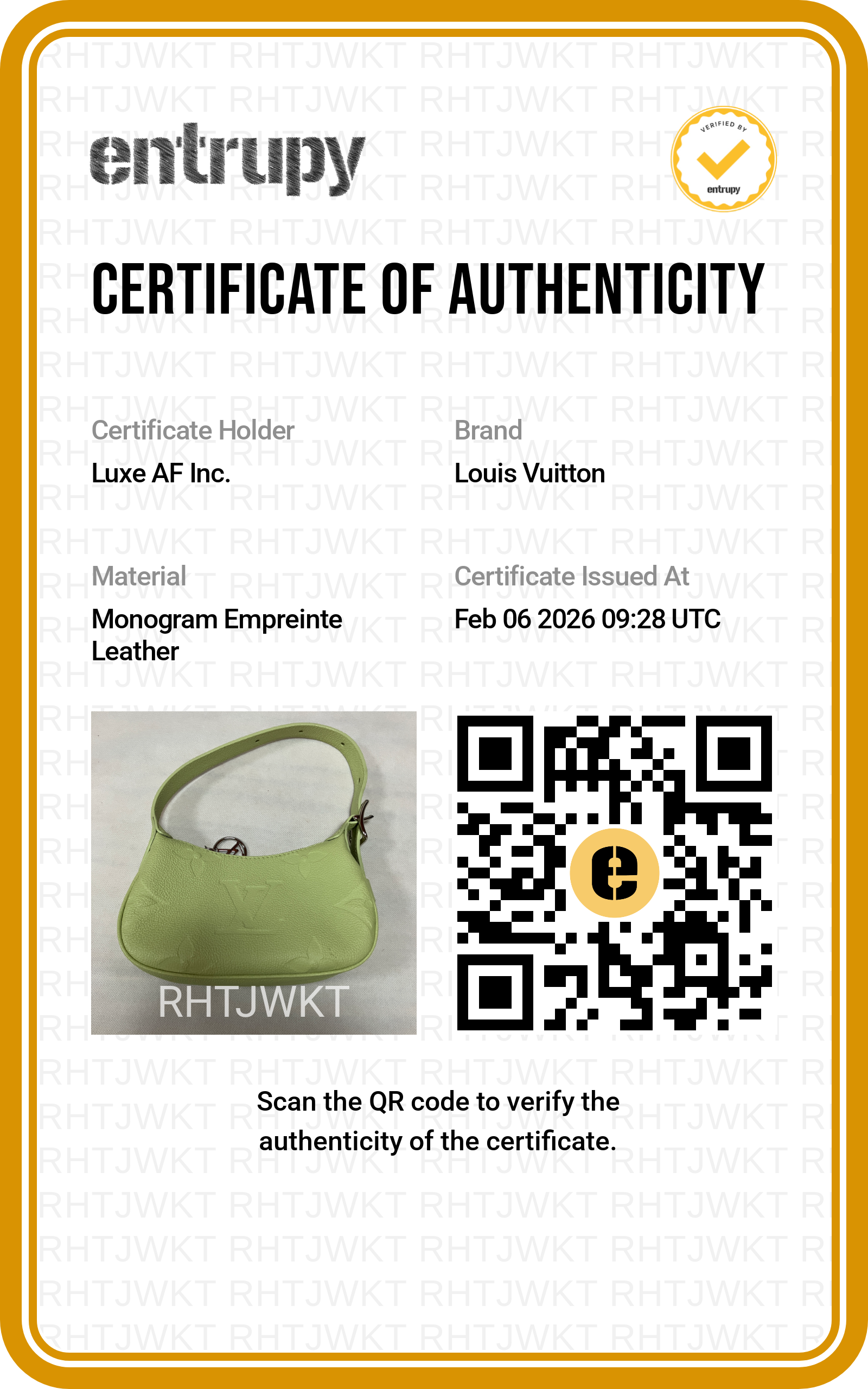 Louis Vuitton Mini Moon Vert Noto Monogram Empreinte Leather Handle Bag