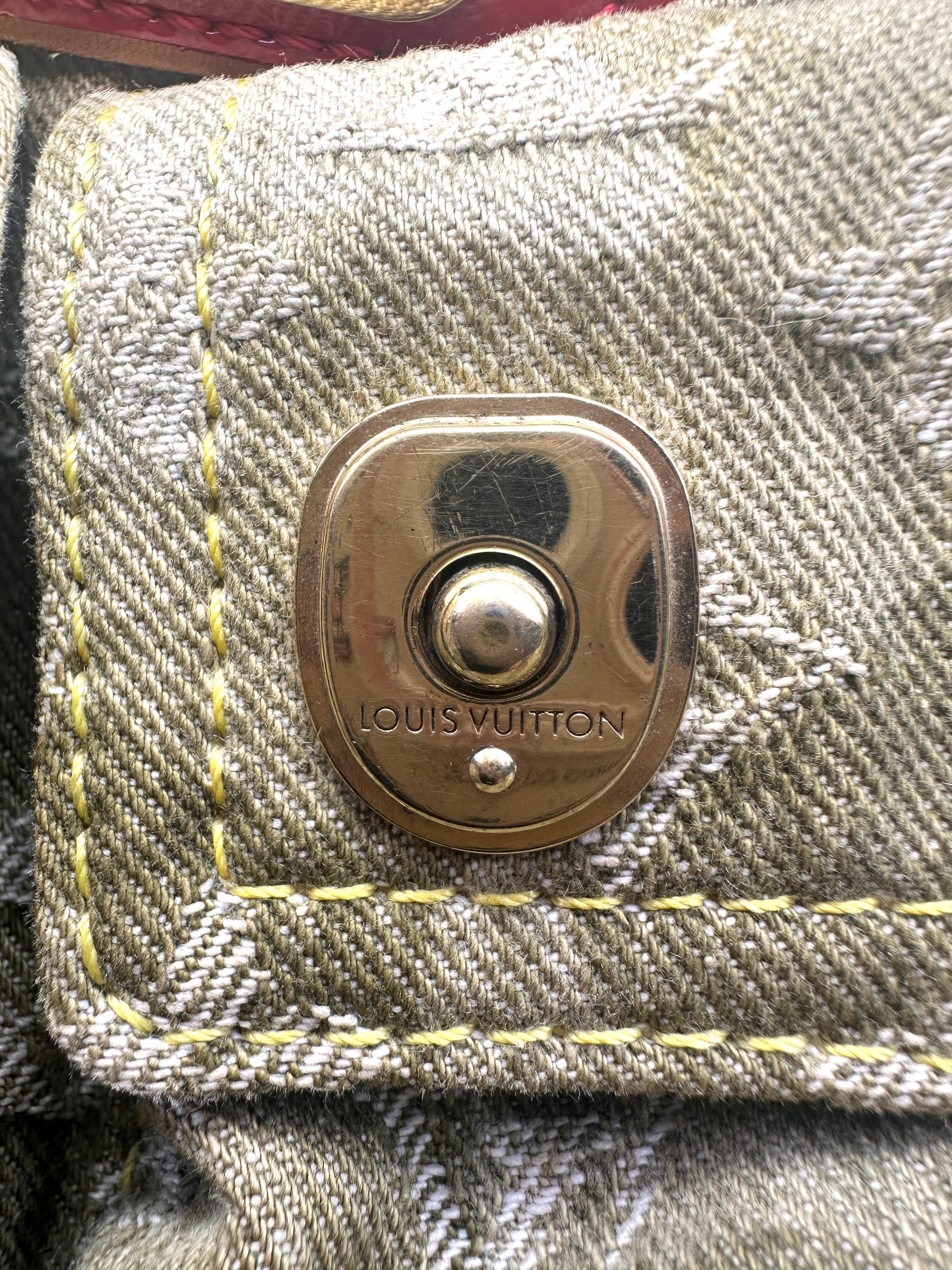 Louis Vuitton x Takashi Murakami Monogramouflage Denim Jasmine Handle Bag