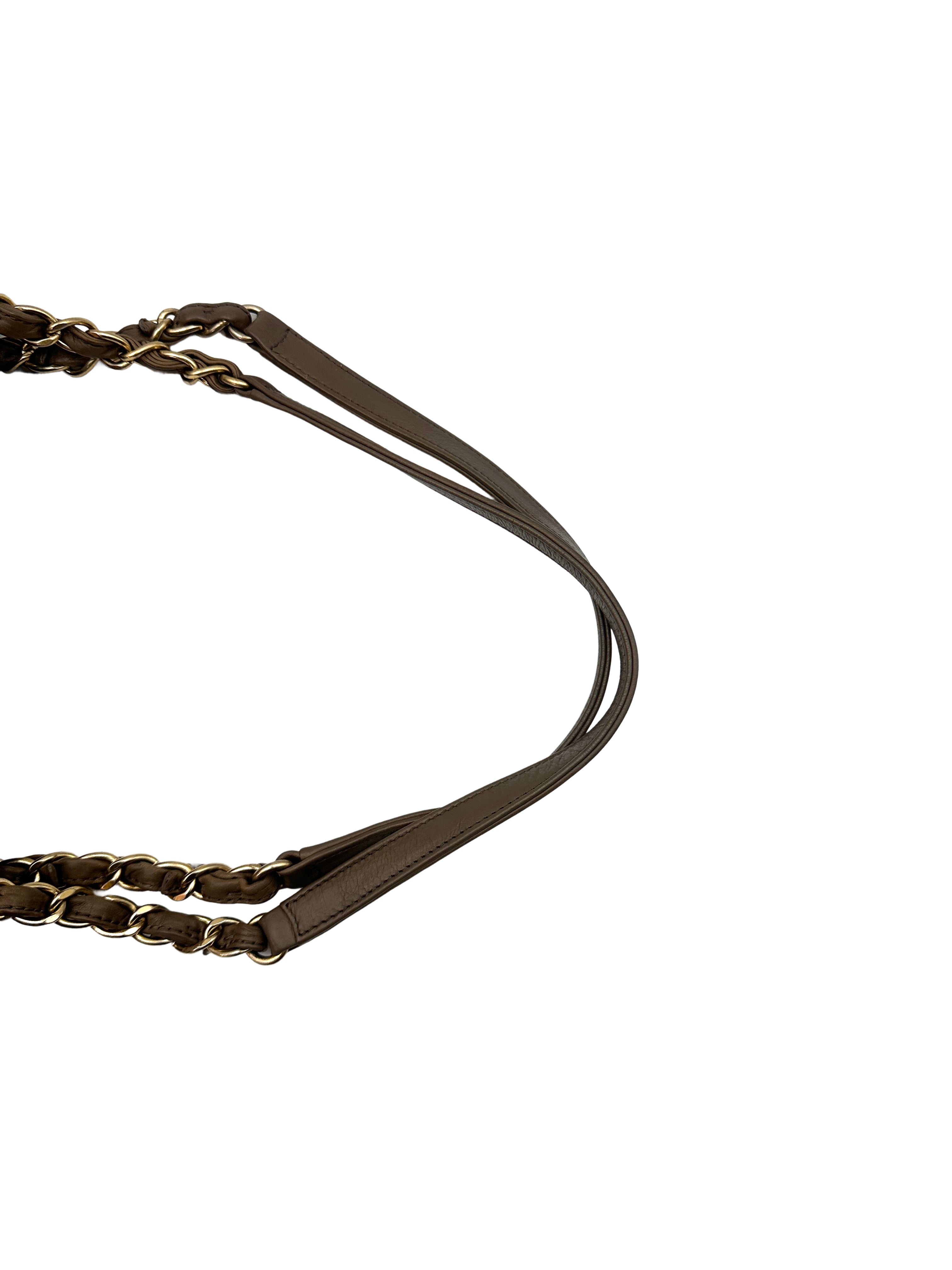 Chanel Black Quilted Leather Chic Stitch Tote Chain Shoulder Bag