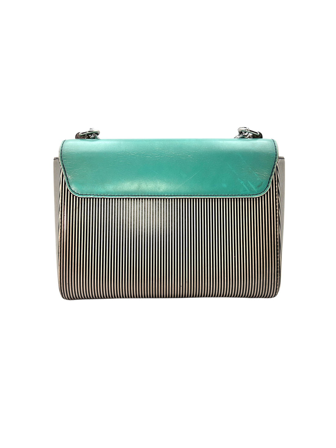Louis Vuitton Twist Gradient Blue Epi Striped Leather Shoulder Bag