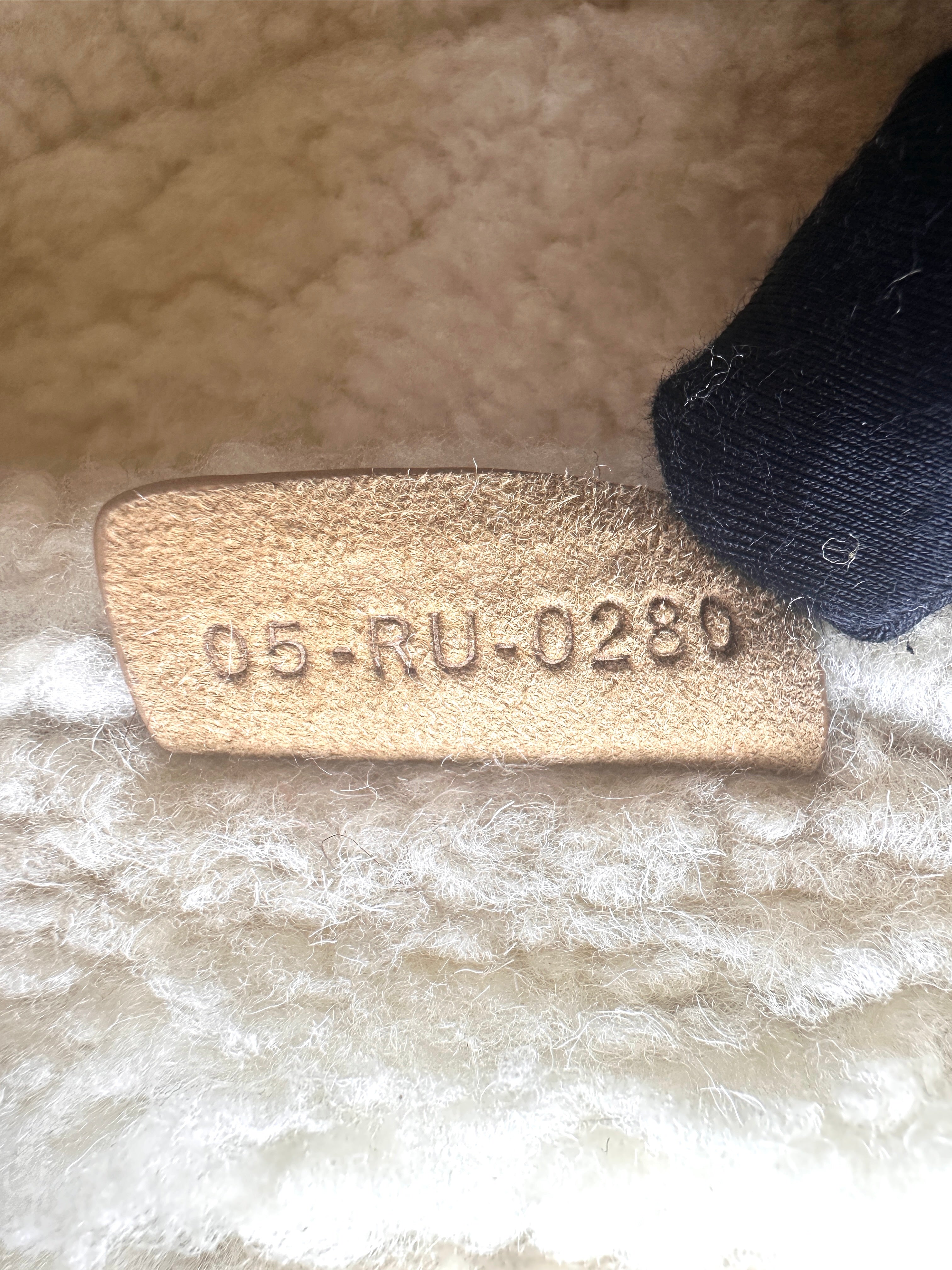 Christian Dior Camel Suede & Shearling Leather Saddle Bag