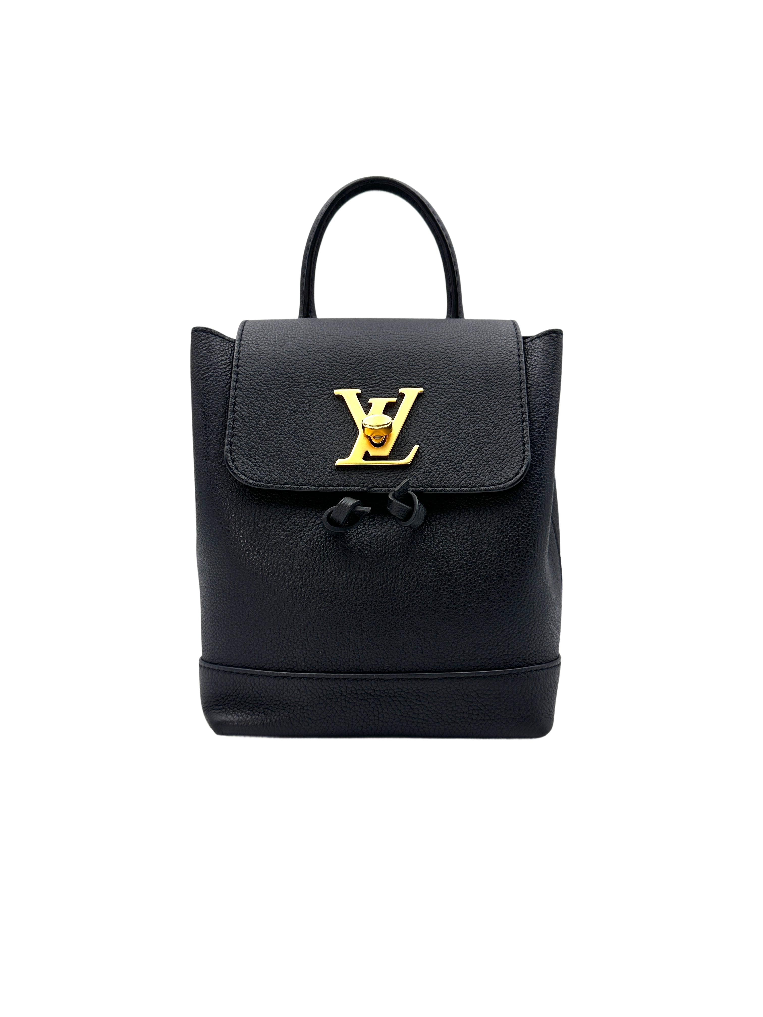 Louis Vuitton Lockme Black Taurillon Leather Backpack