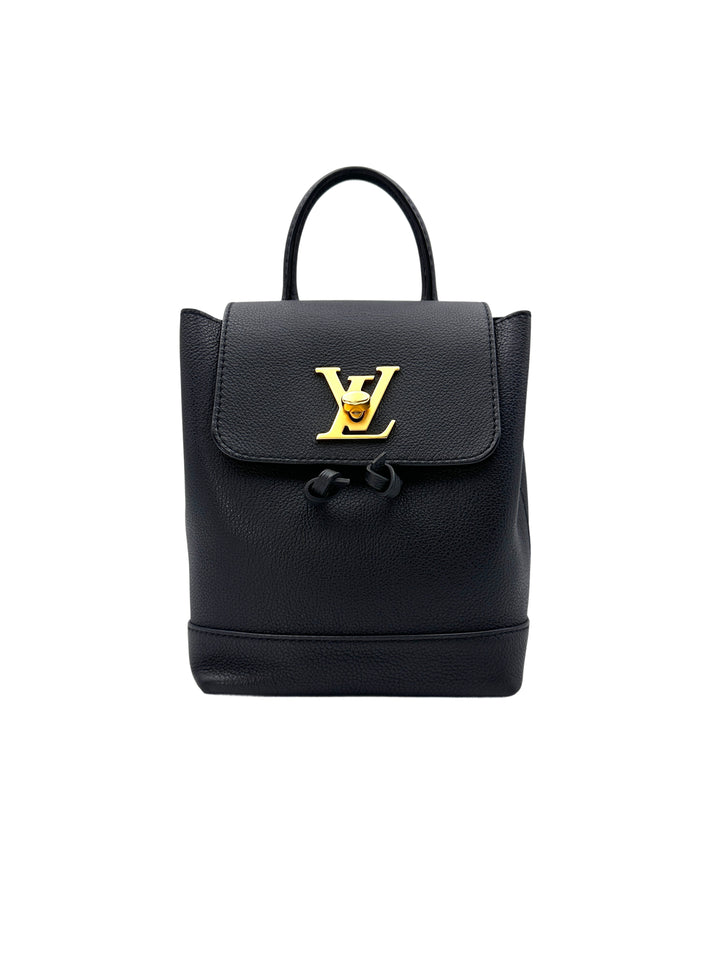 Louis Vuitton Lockme Black Taurillon Leather Backpack