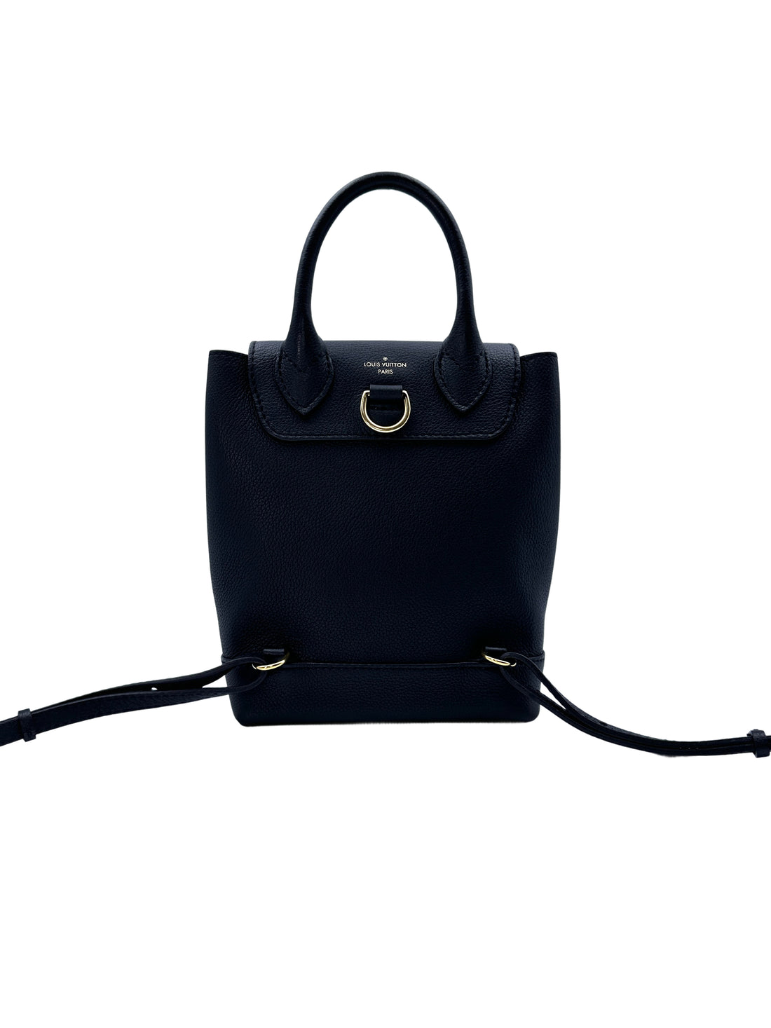 Louis Vuitton Lockme Black Taurillon Leather Backpack