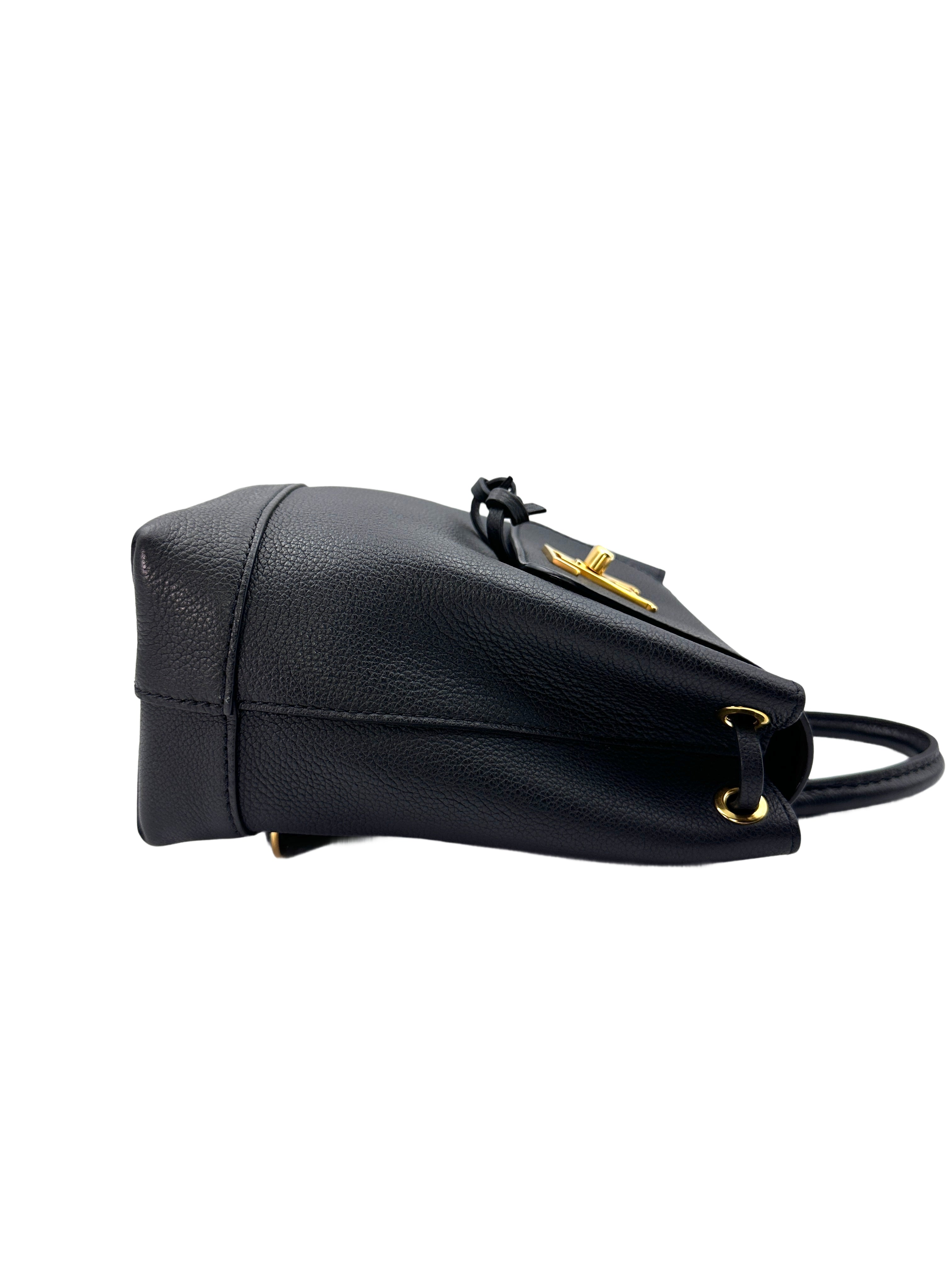 Louis Vuitton Lockme Black Taurillon Leather Backpack
