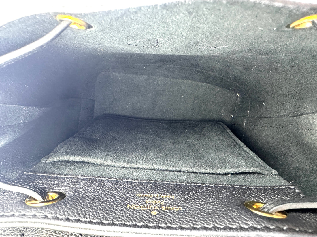 Louis Vuitton Lockme Black Taurillon Leather Backpack