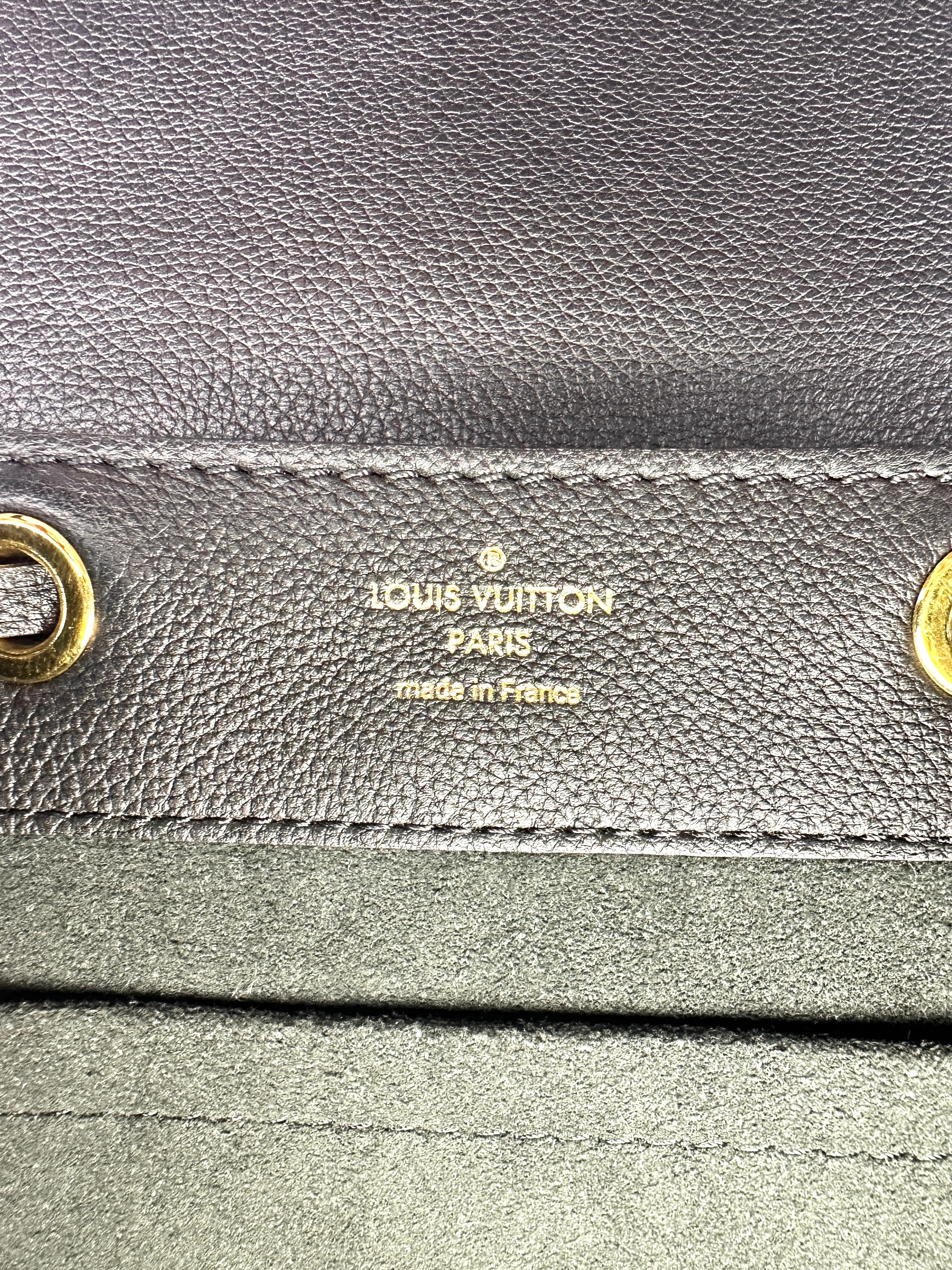 Louis Vuitton Lockme Black Taurillon Leather Backpack