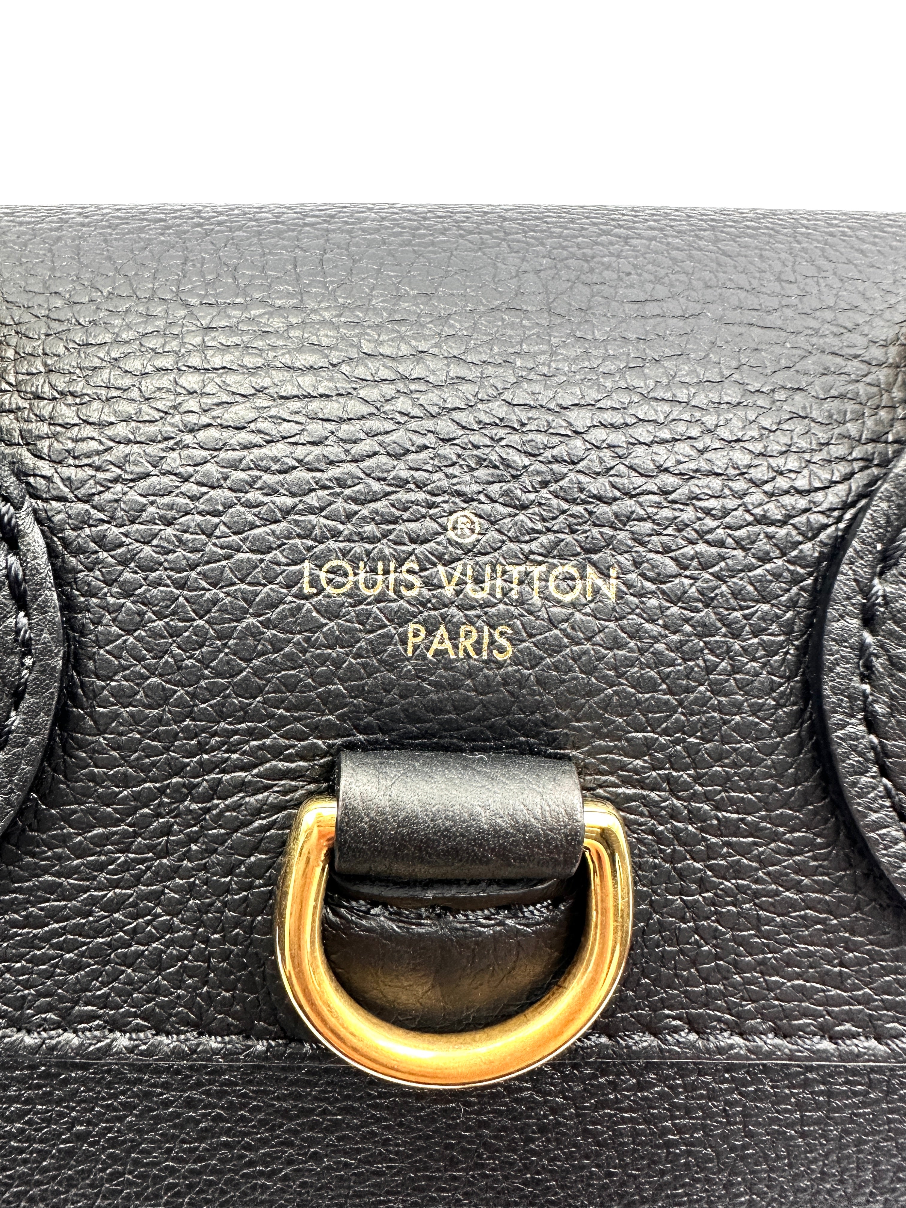 Louis Vuitton Lockme Black Taurillon Leather Backpack