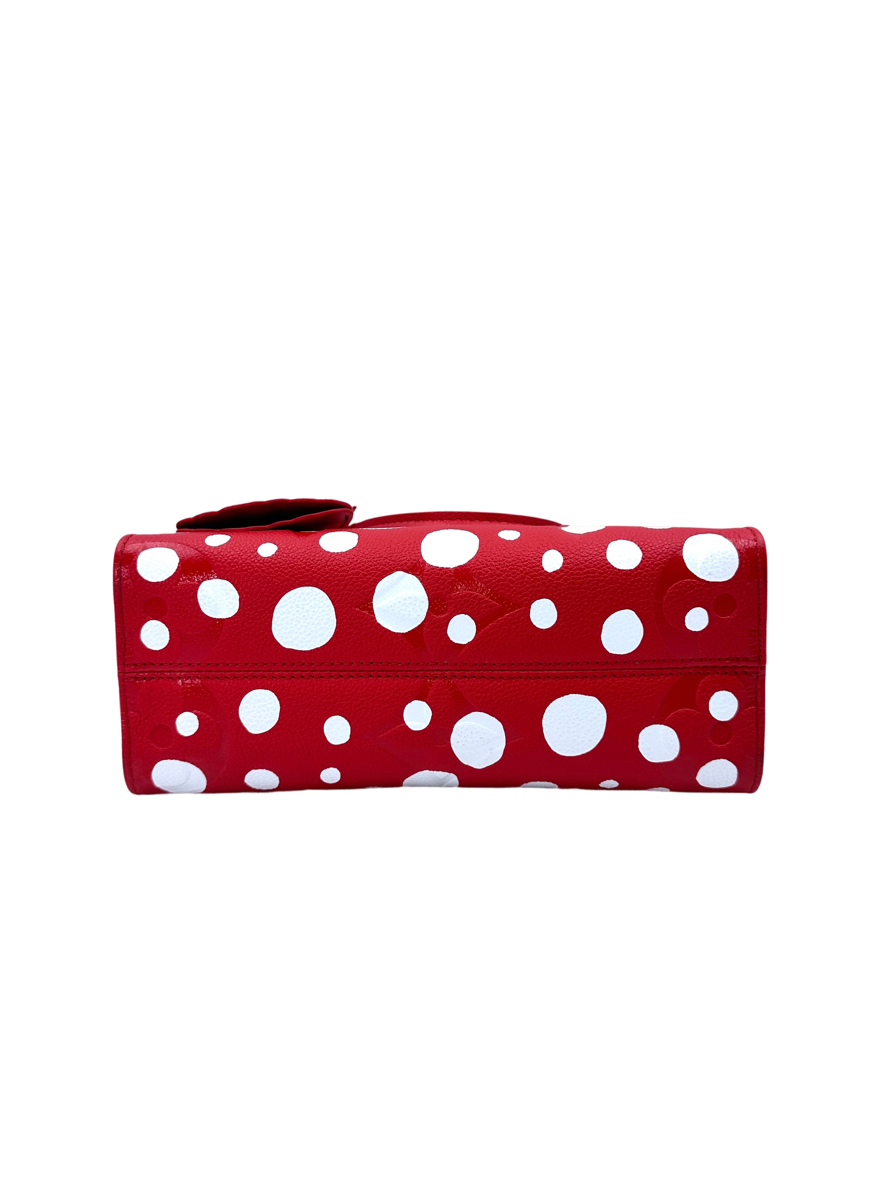 Louis Vuitton x Yayoi Kusama OnTheGo PM Monogram Empreinte Infinity Dots Red Tote Bag