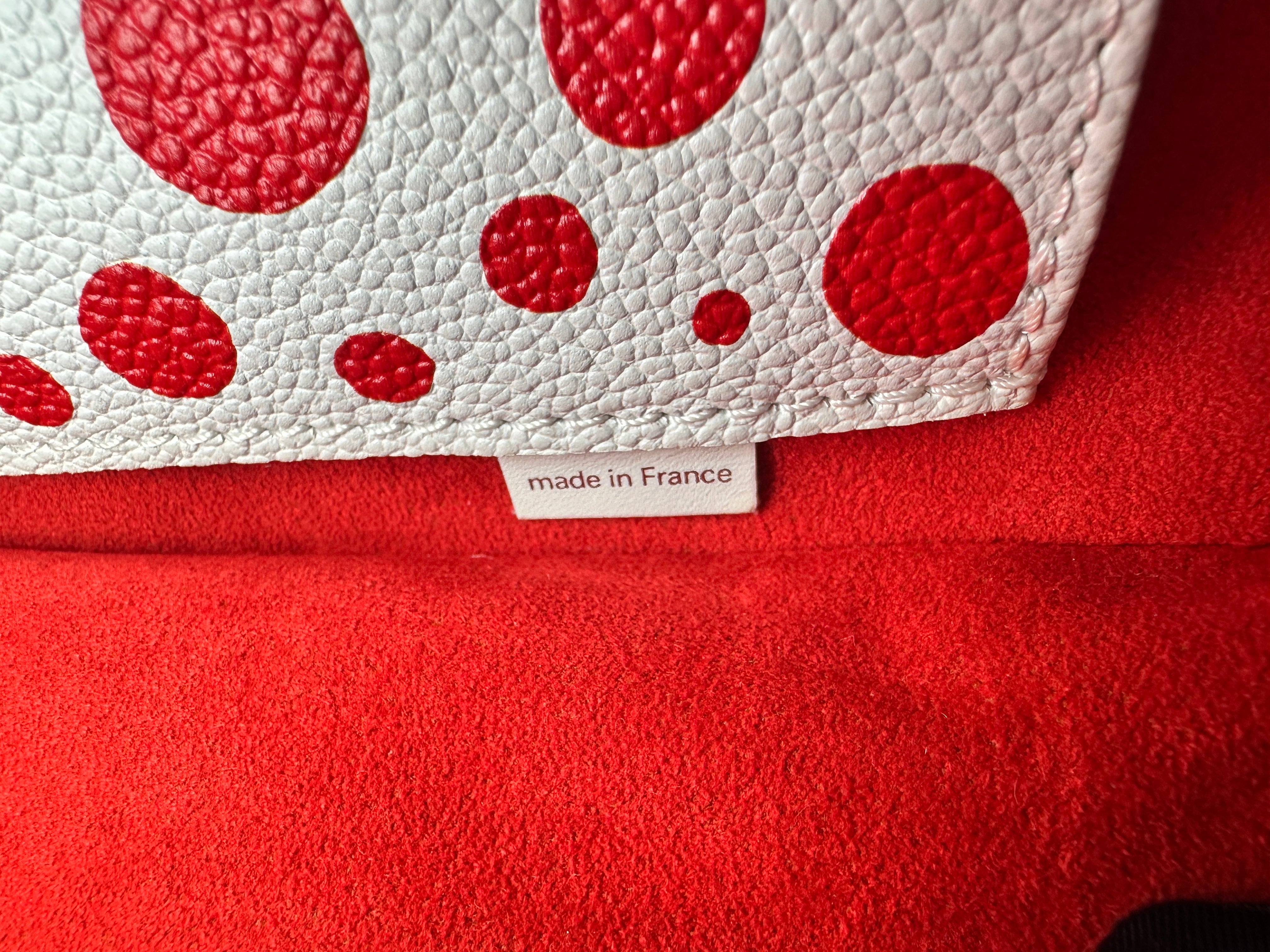Louis Vuitton x Yayoi Kusama OnTheGo PM Monogram Empreinte Infinity Dots Red Tote Bag