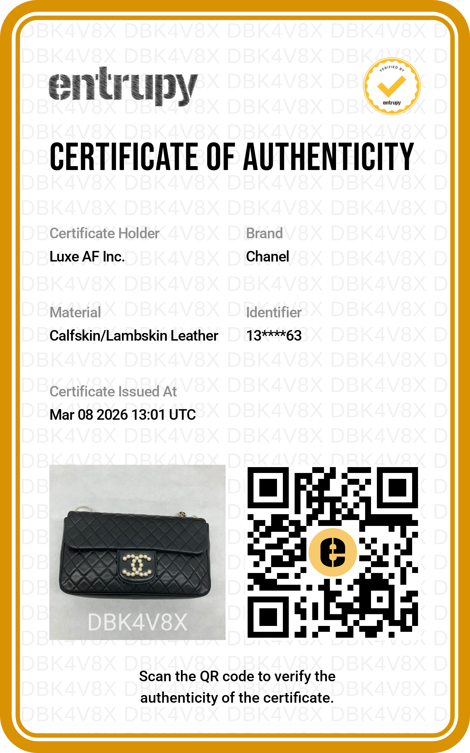 Chanel Westminster Pearl Black Quilted Leather Medium Size Flap Bag With Gold Hardware