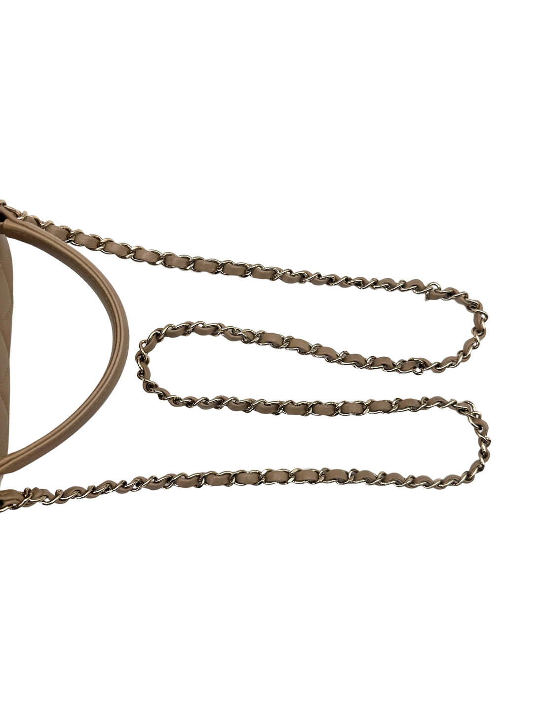 Chanel 22P Beige Quilted Calfskin Vanity Case