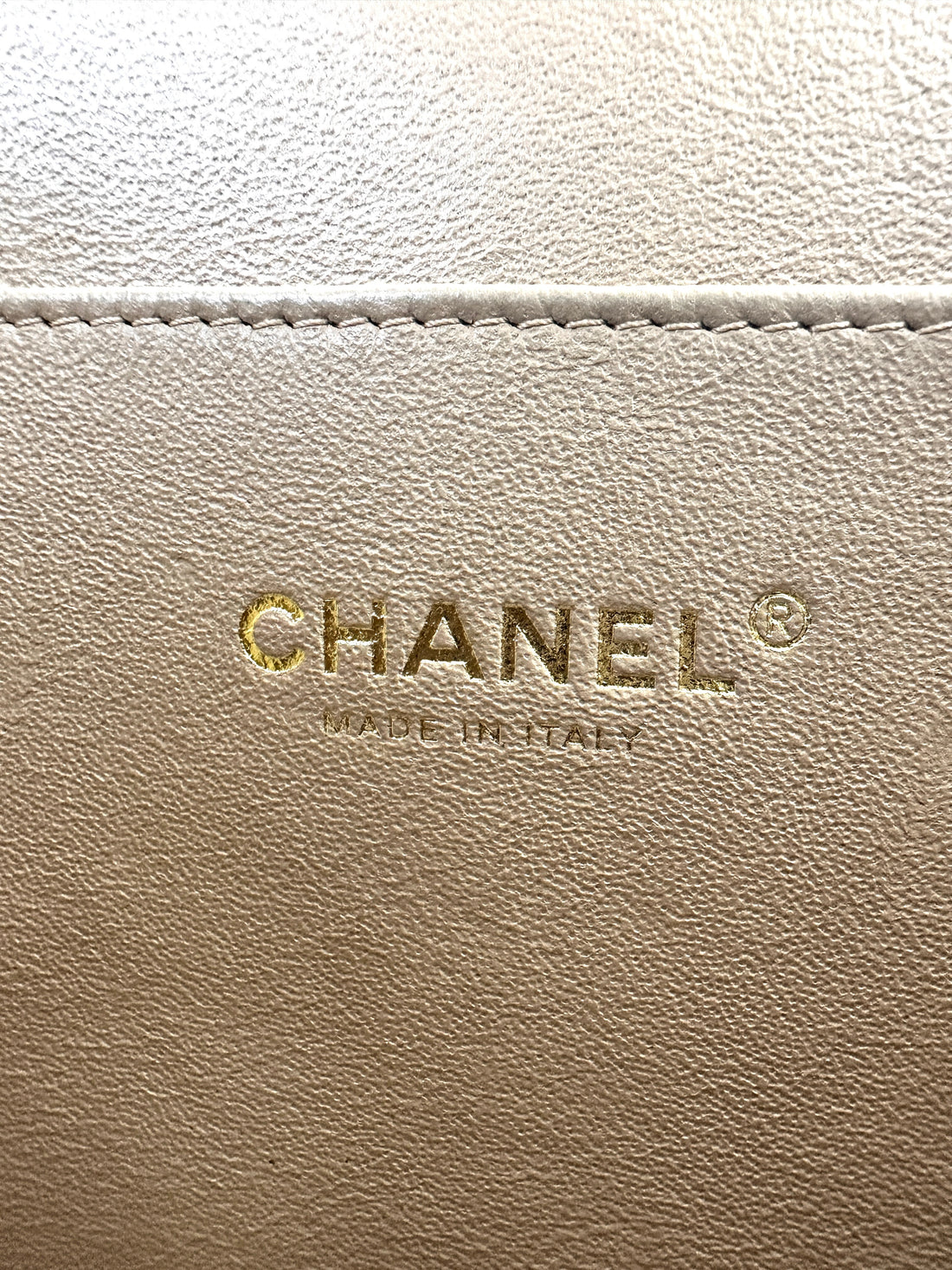 Chanel 22P Beige Quilted Calfskin Vanity Case