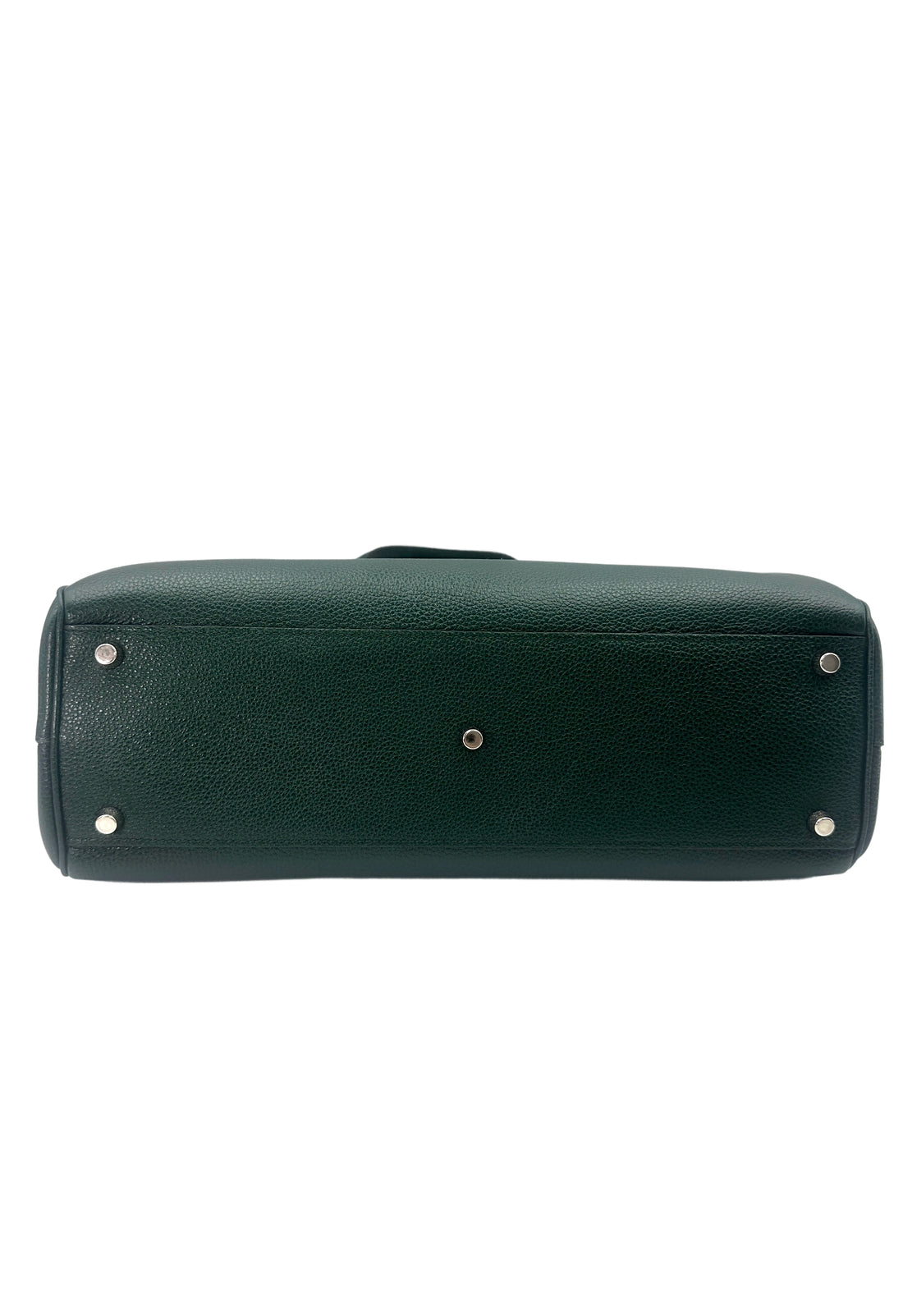 Gucci Zumi Dark Green Grainy Leather Handle Bag