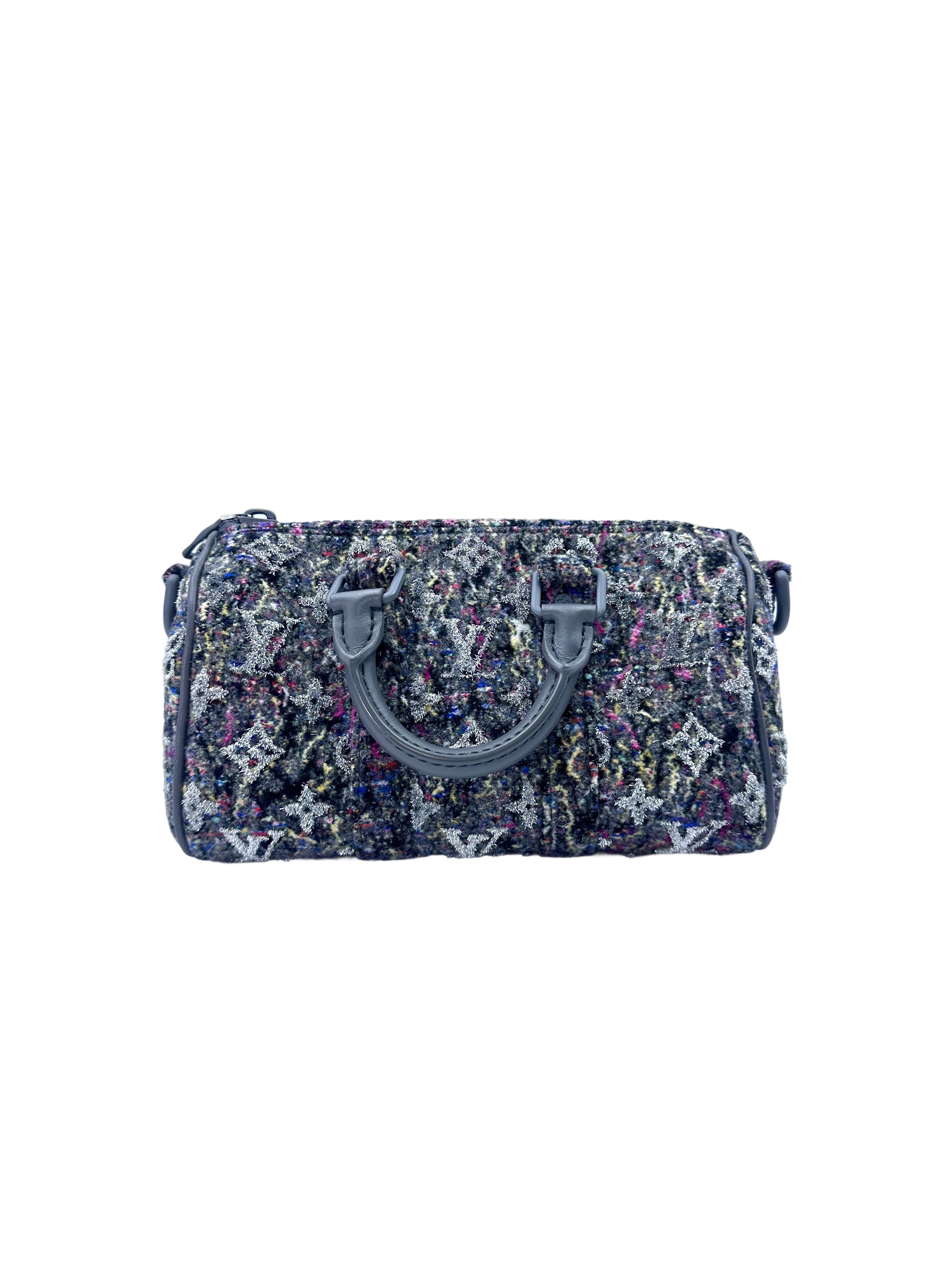 Louis Vuitton Winter 2021 Keepall XS Multicolor Monogram Felt Handle Bag