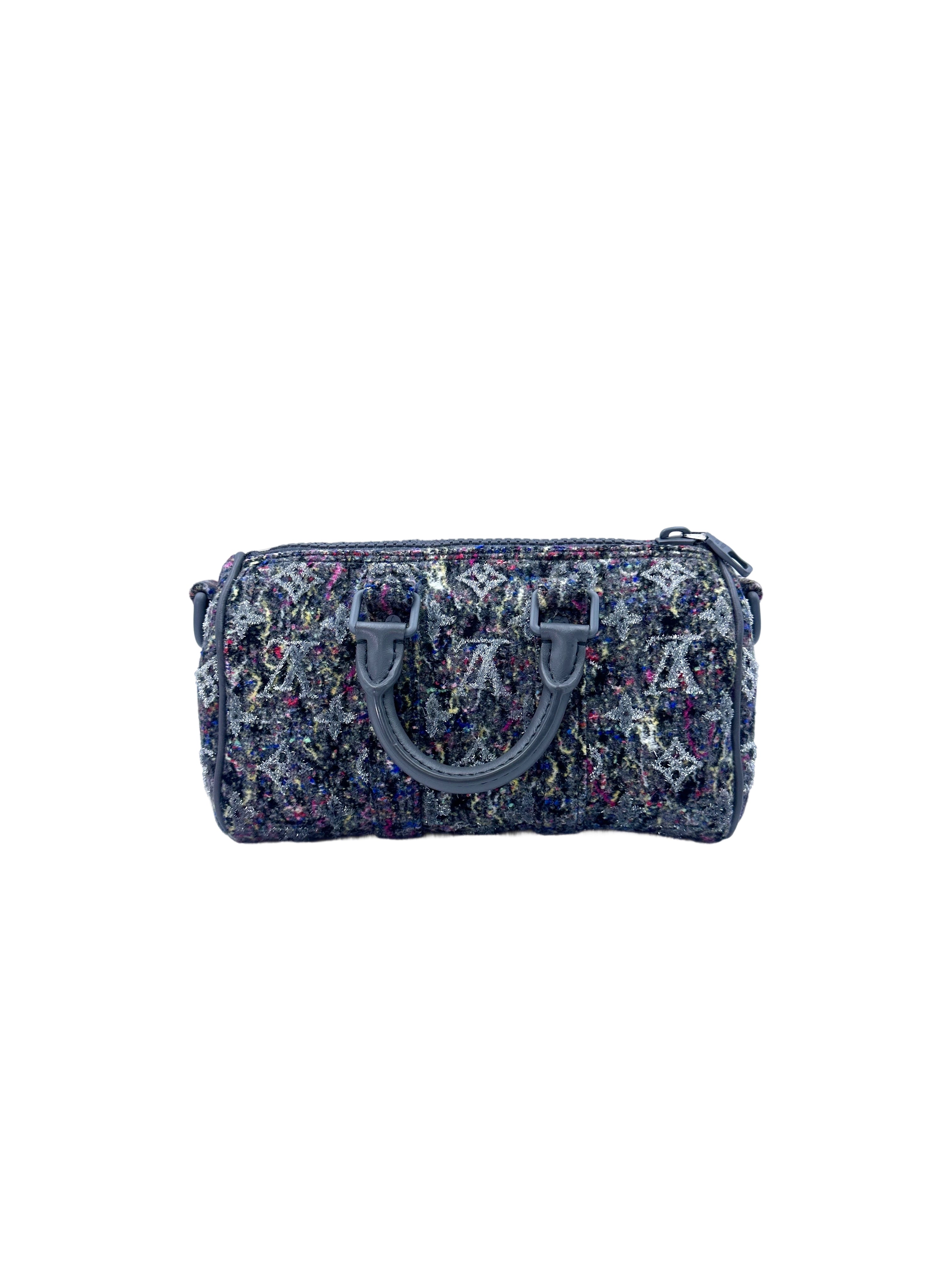 Louis Vuitton Winter 2021 Keepall XS Multicolor Monogram Felt Handle Bag