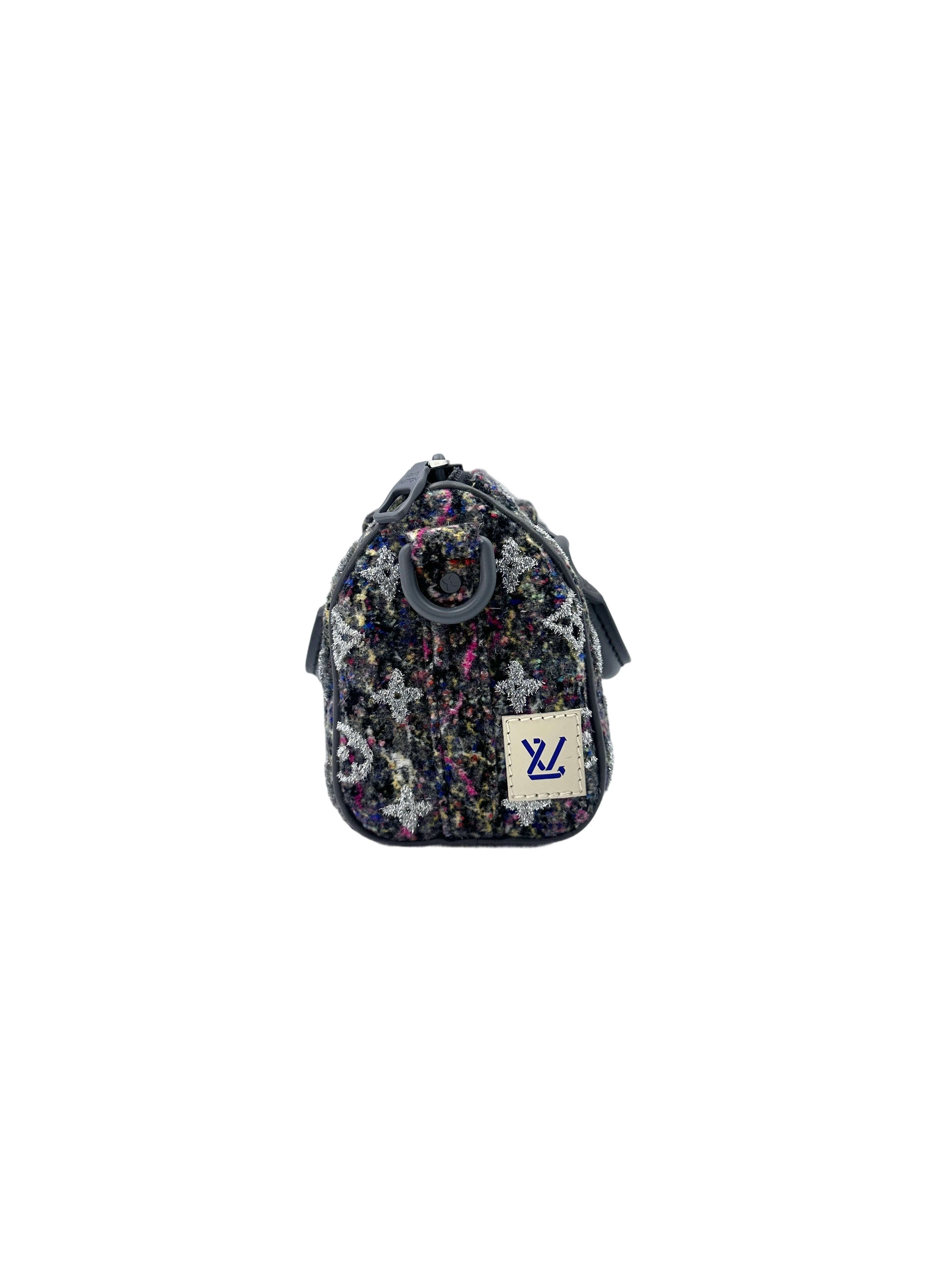 Louis Vuitton Winter 2021 Keepall XS Multicolor Monogram Felt Handle Bag