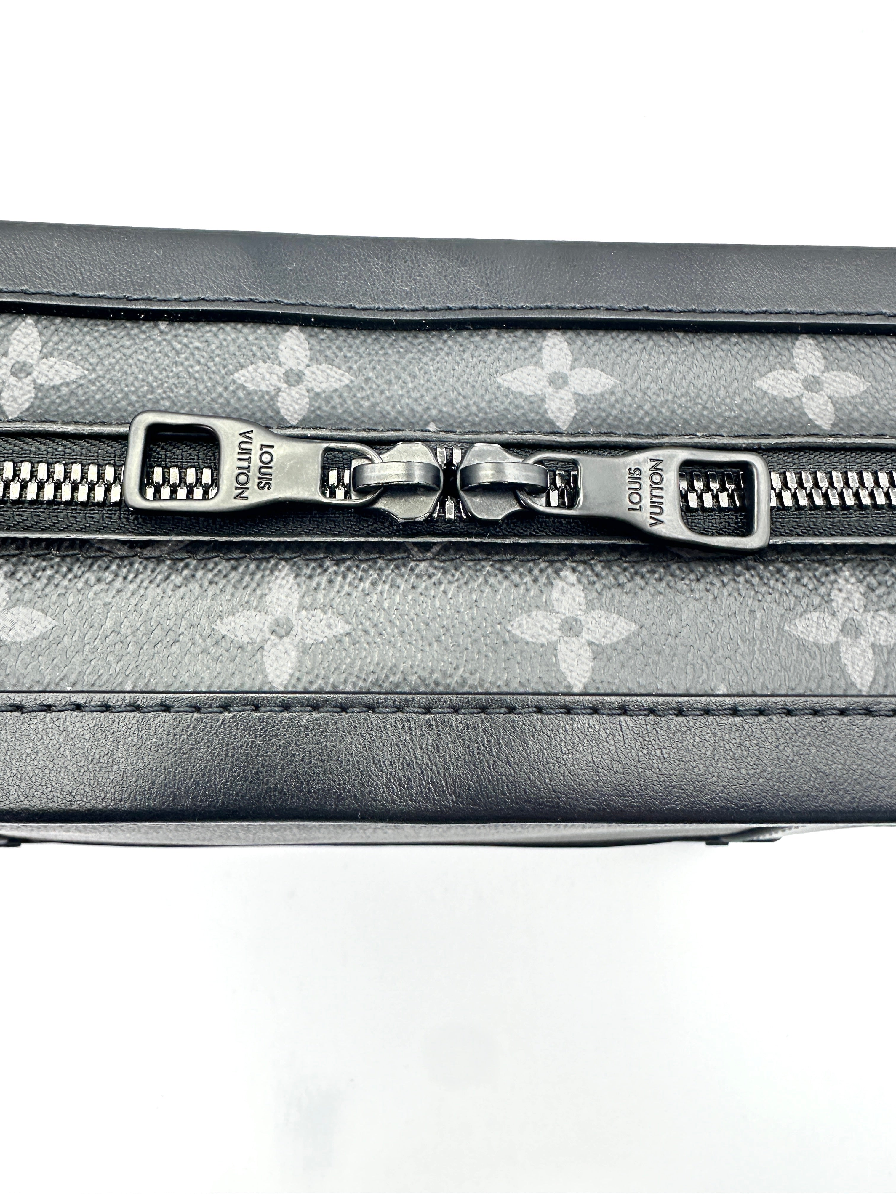Louis Vuitton Soft Trunk Black Monogram Embossed Shoulder Bag