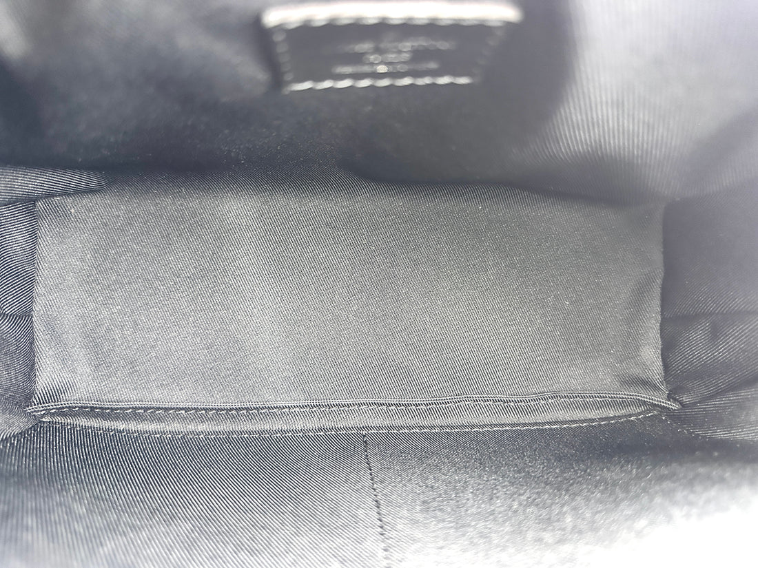 Louis Vuitton Soft Trunk Black Monogram Embossed Shoulder Bag